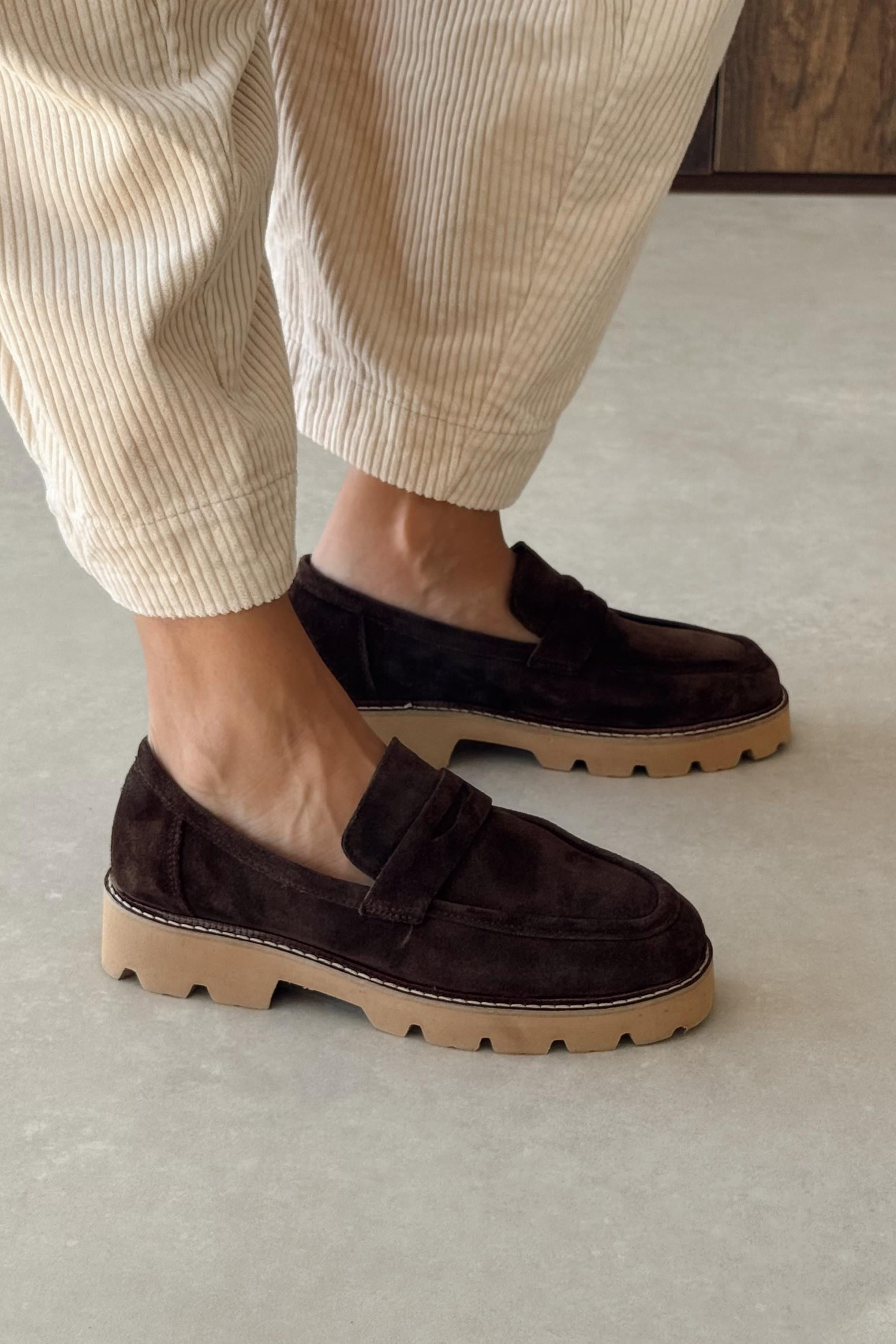 Montana Kahverengi Hakiki Deri Loafer