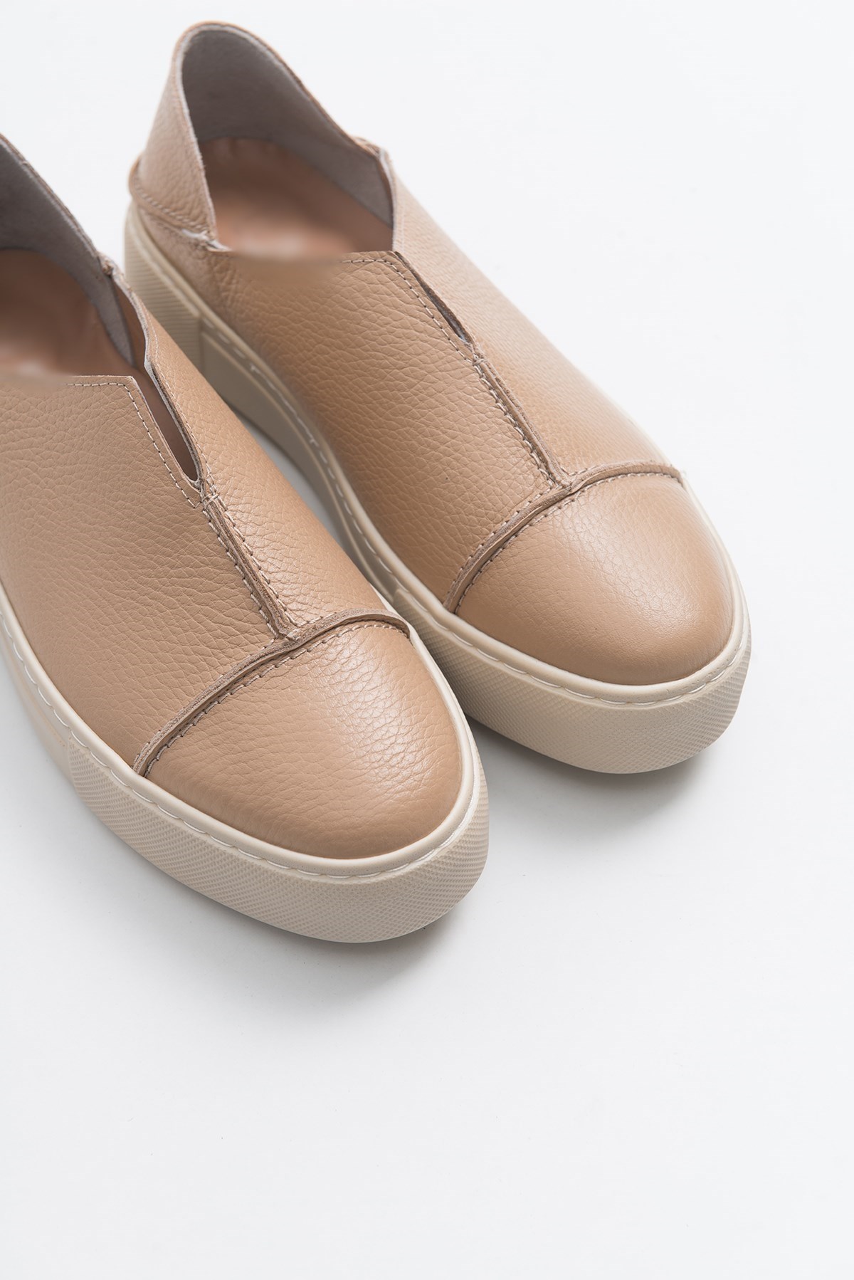 Naturel Hakiki Deri Süet Sneakers