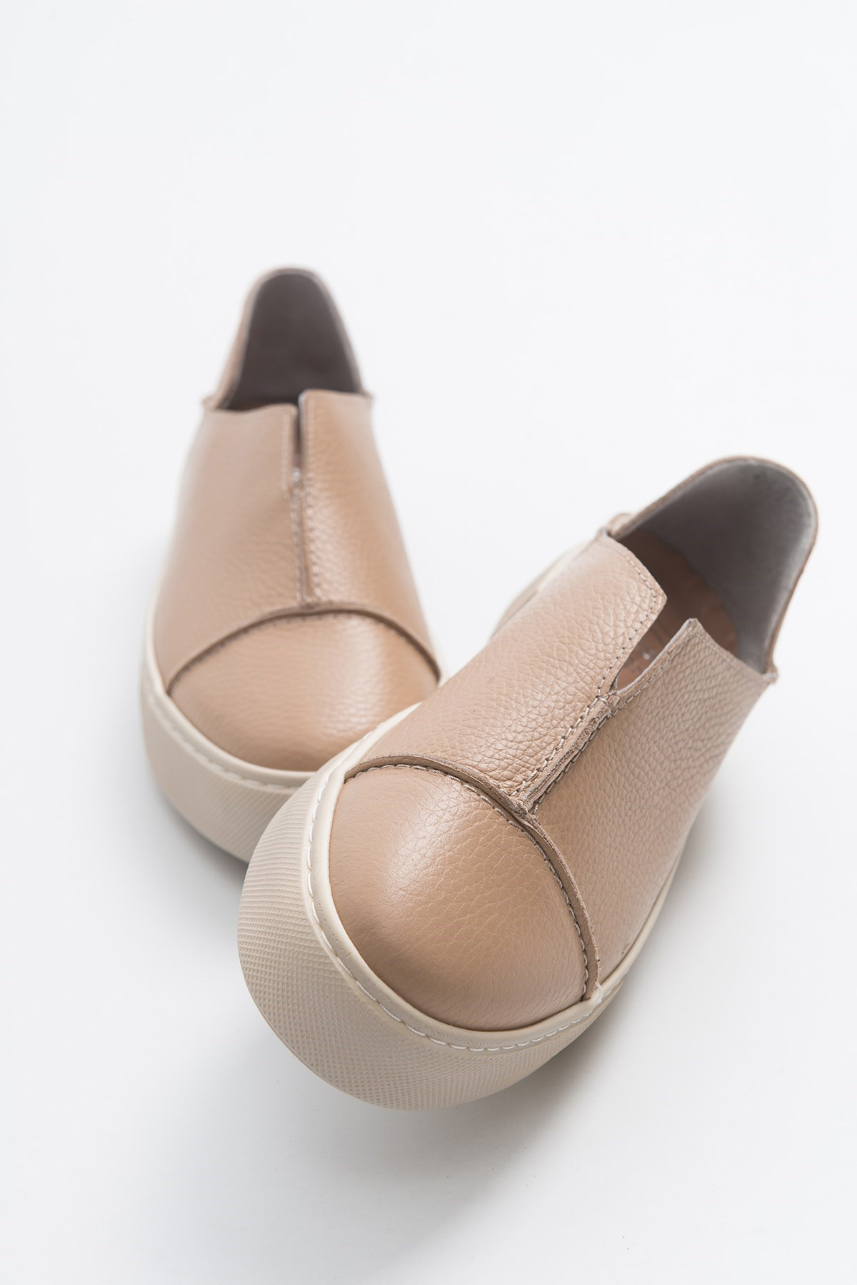 Naturel Hakiki Deri Süet Sneakers