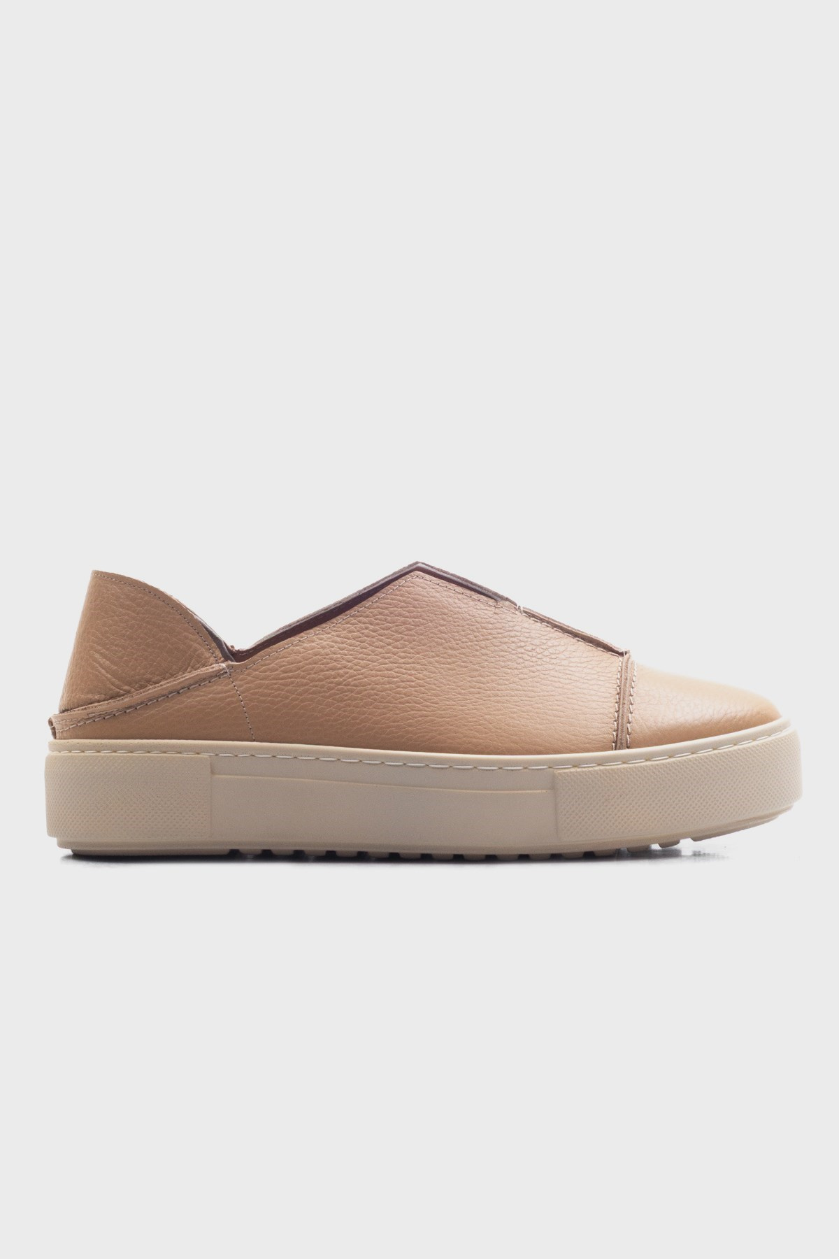 Naturel Hakiki Deri Süet Sneakers
