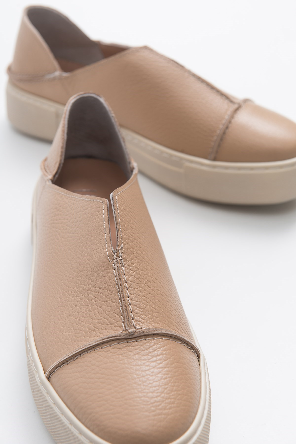 Naturel Hakiki Deri Süet Sneakers