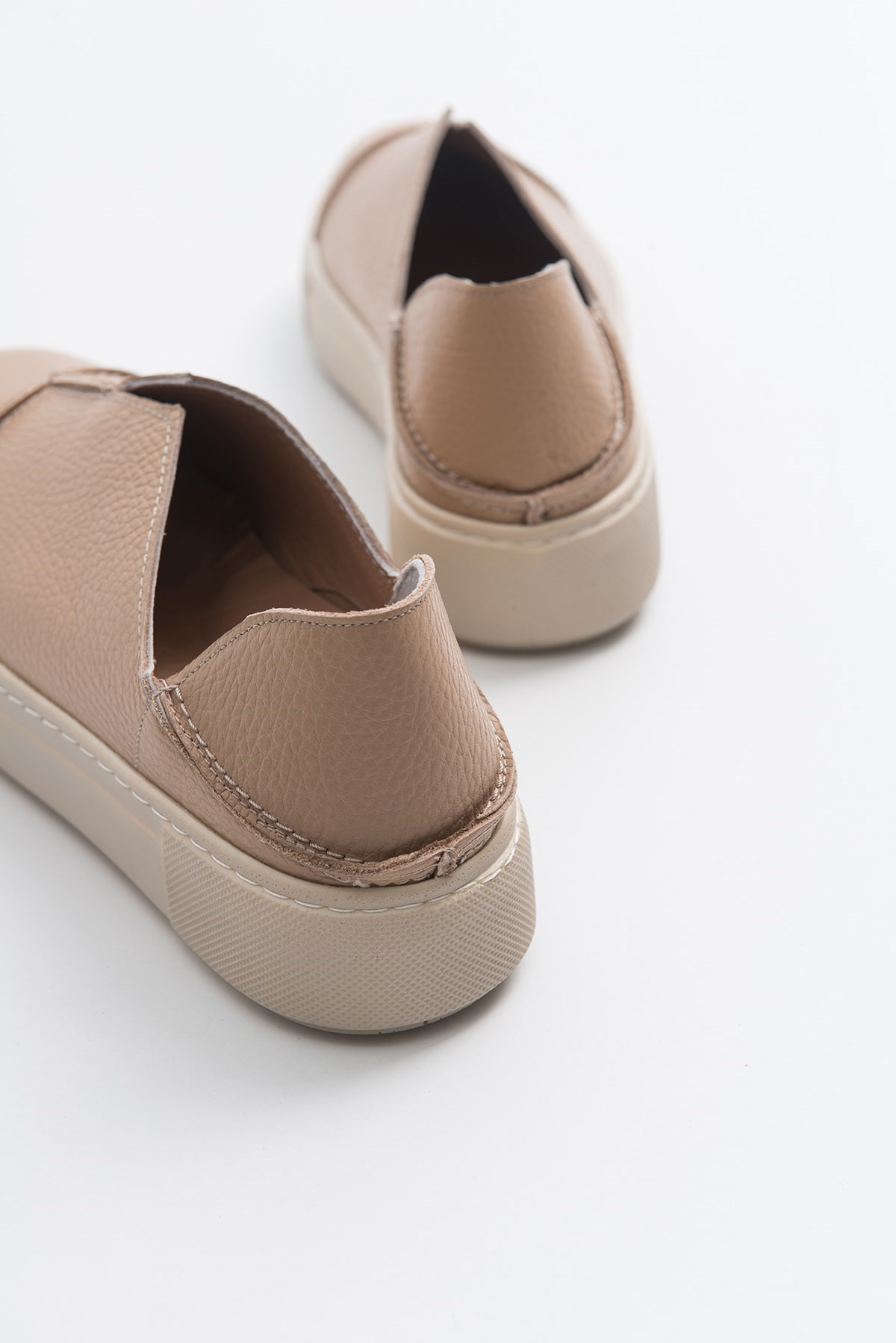 Naturel Hakiki Deri Süet Sneakers