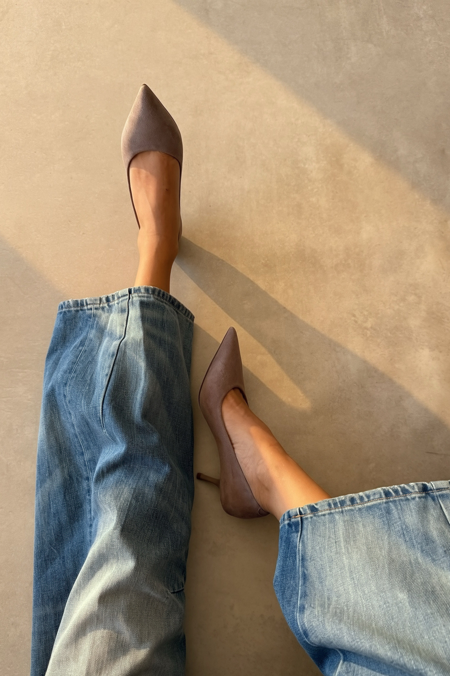 Newyork Vizon Hakiki Deri Stiletto