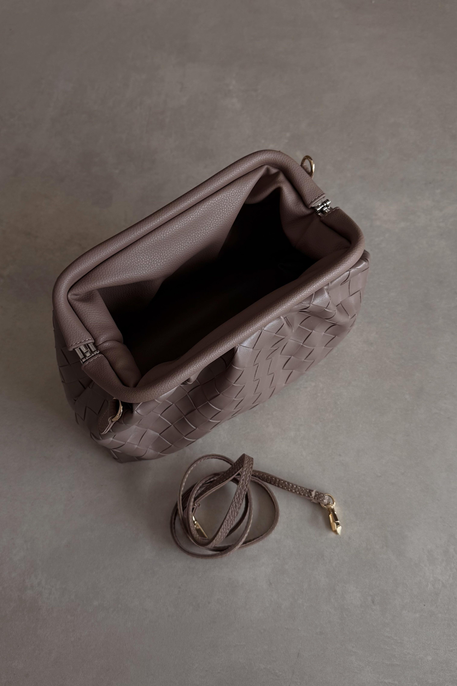 Örme Desen Vizon Clutch