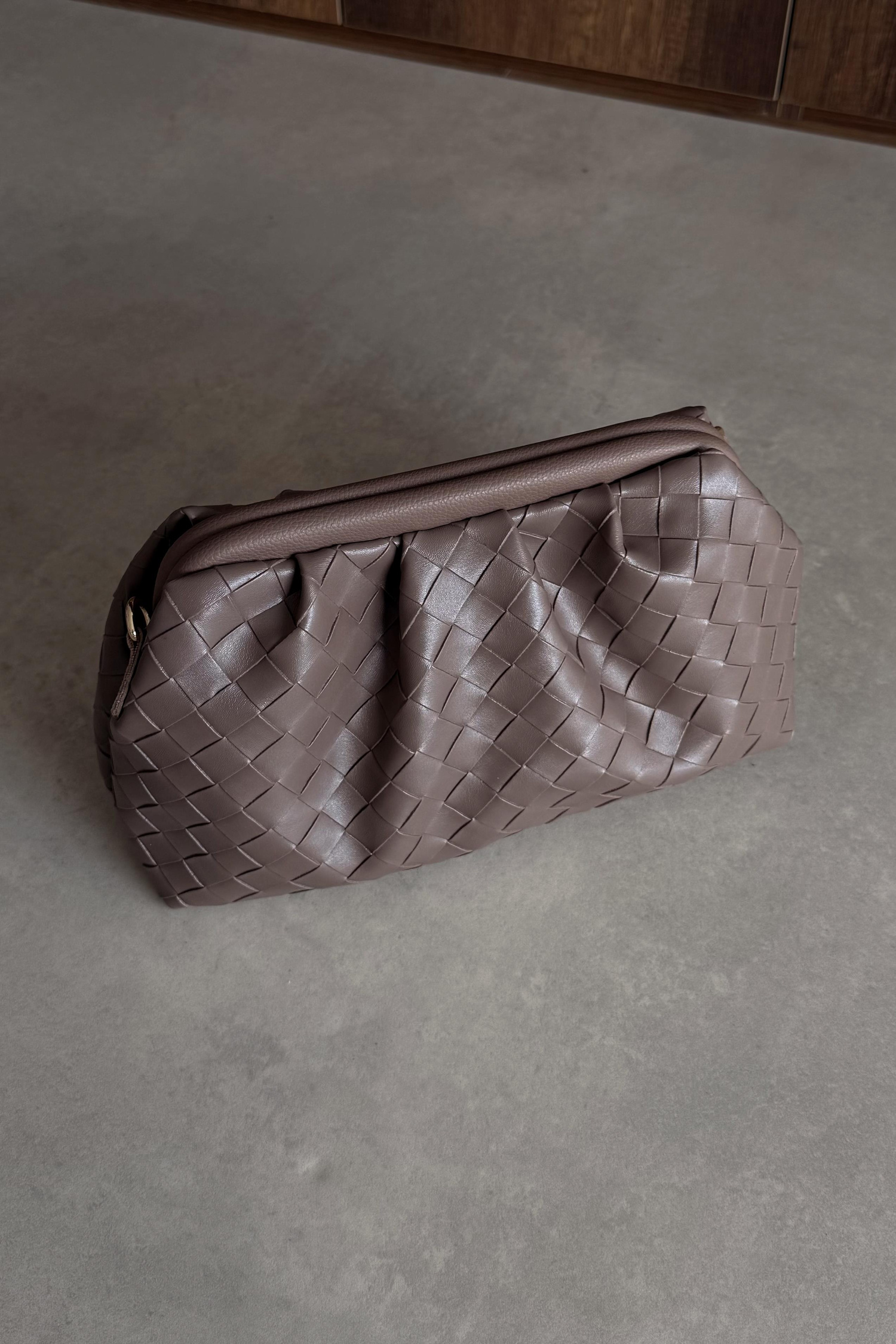 Örme Desen Vizon Clutch