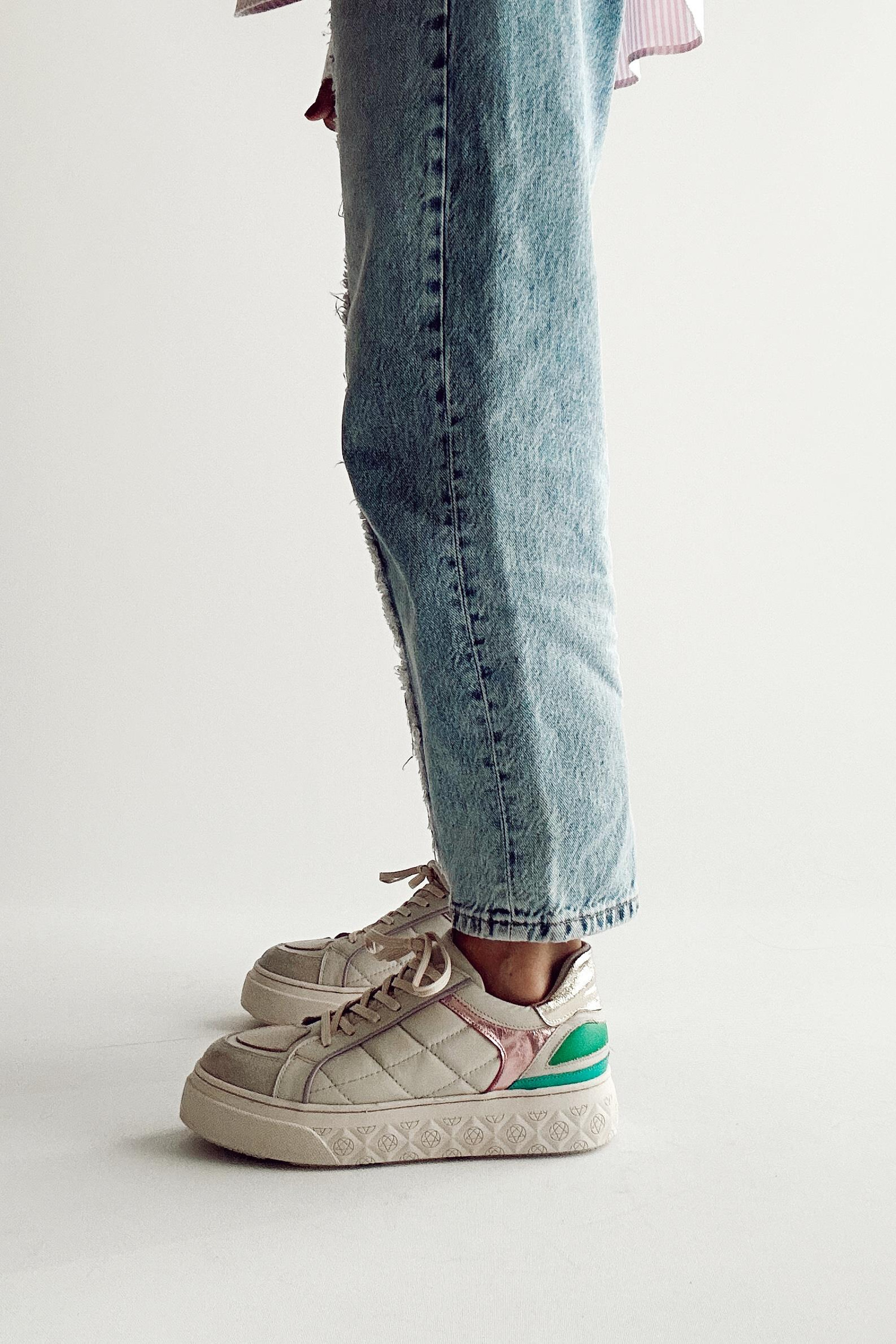 Palermo Multi Bej Hakiki Deri Sneaker