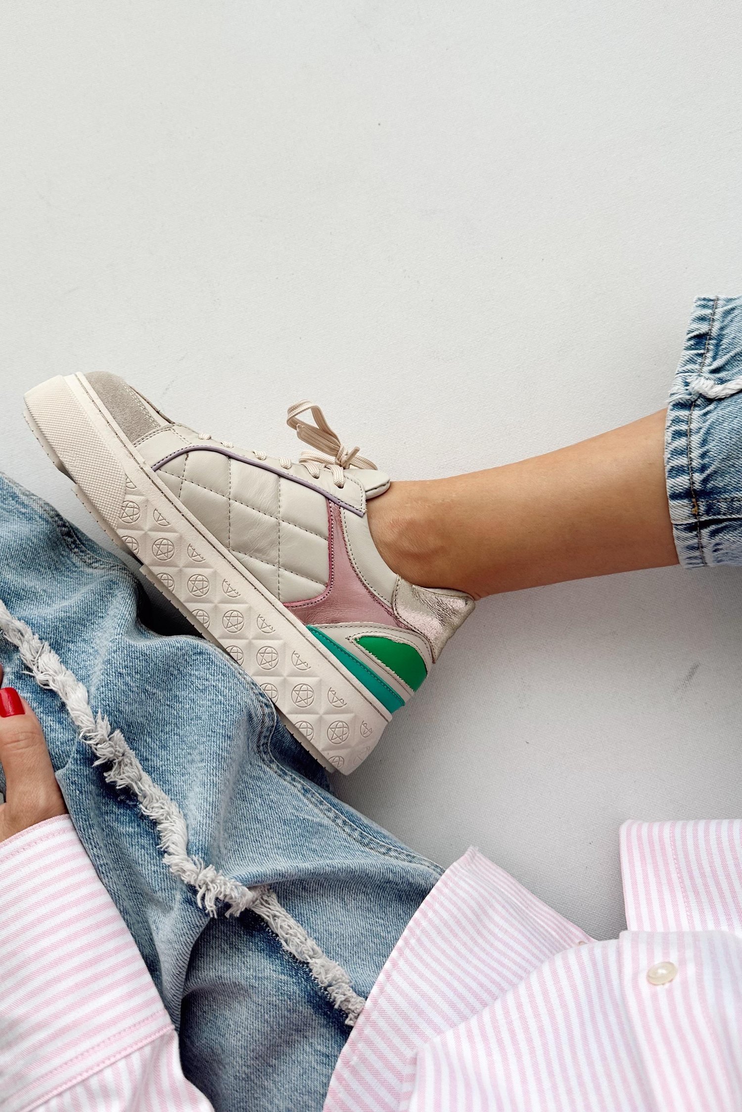 Palermo Multi Bej Hakiki Deri Sneaker