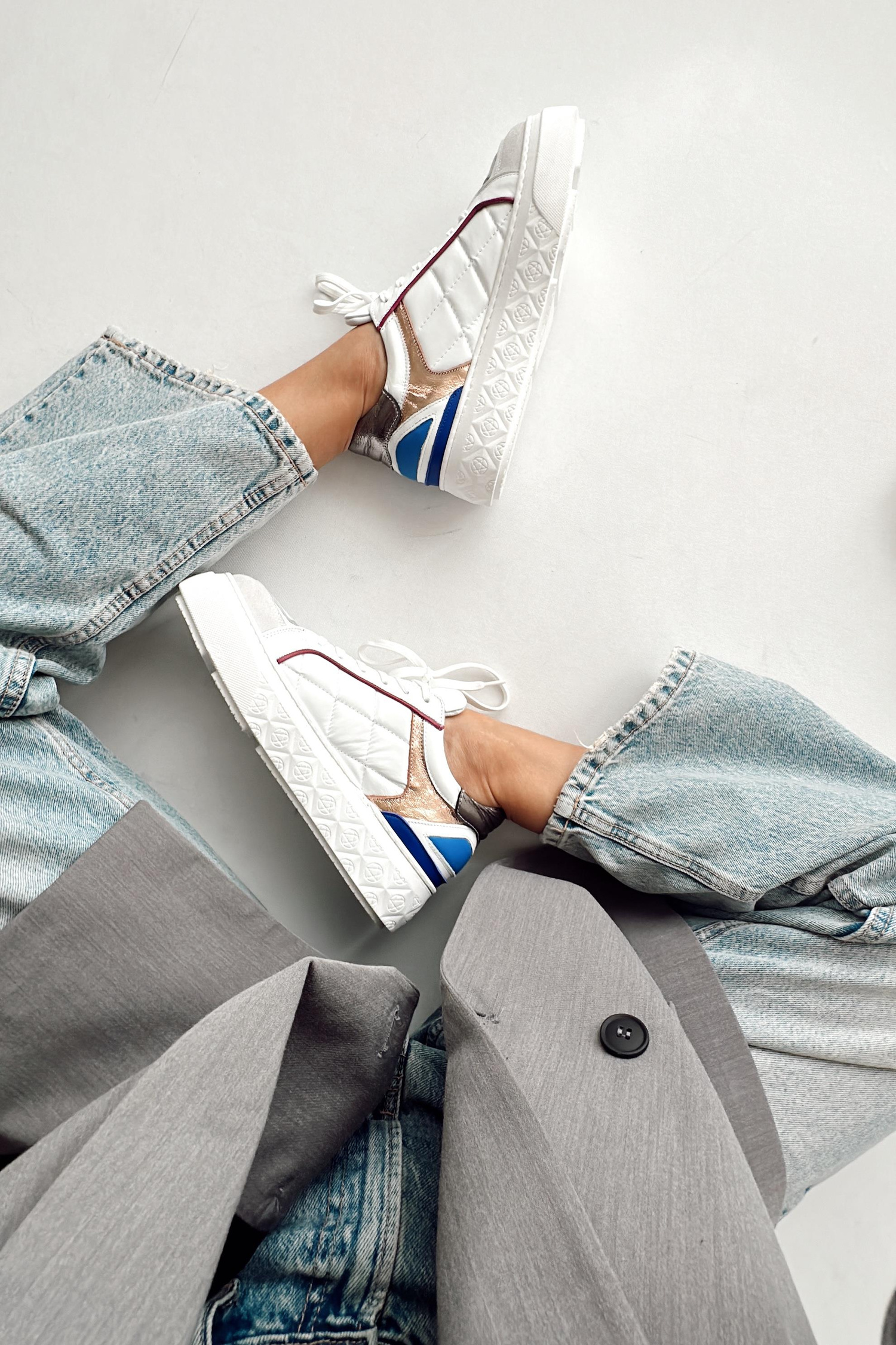 Palermo Multi Beyaz Hakiki Deri Sneaker