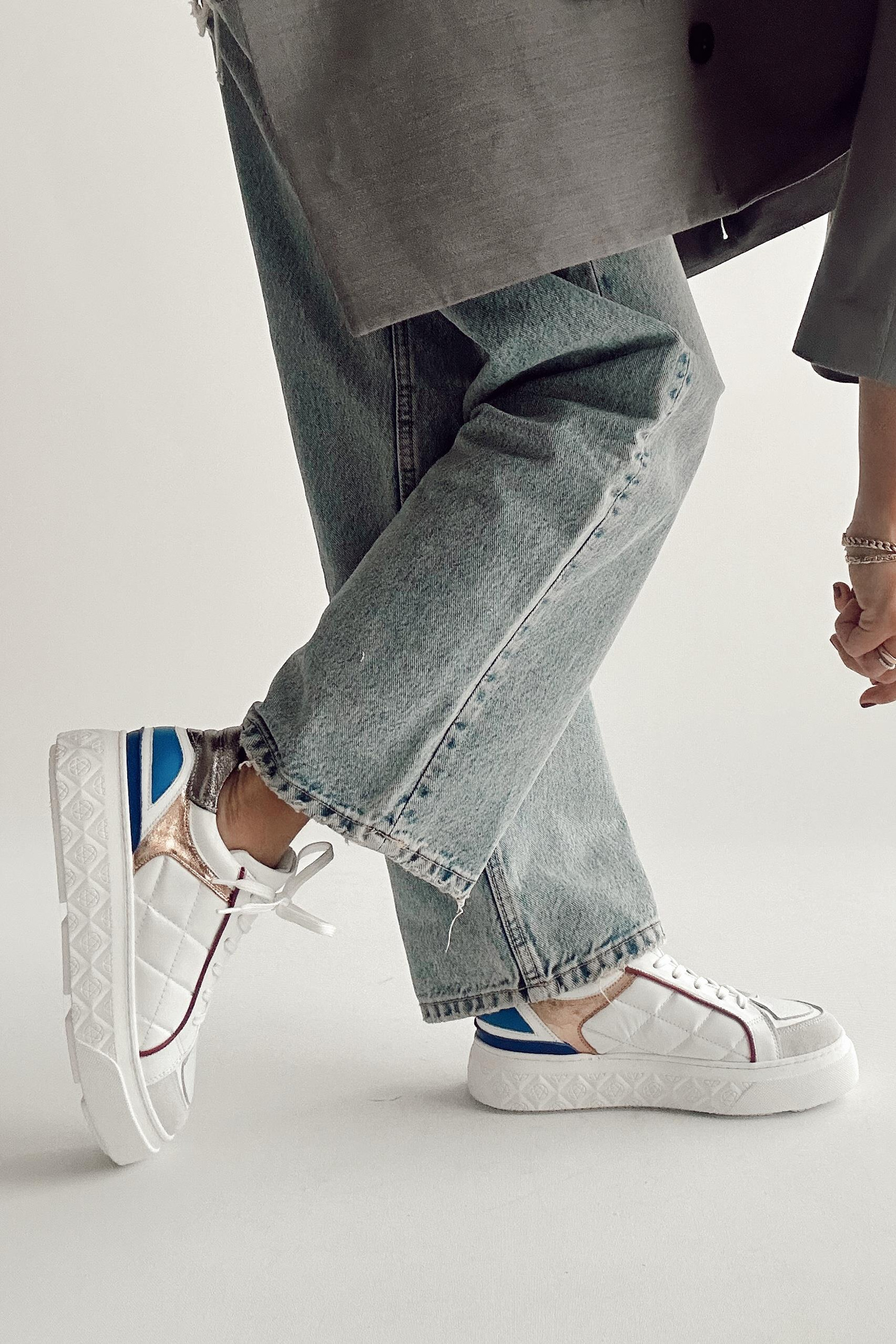 Palermo Multi Beyaz Hakiki Deri Sneaker