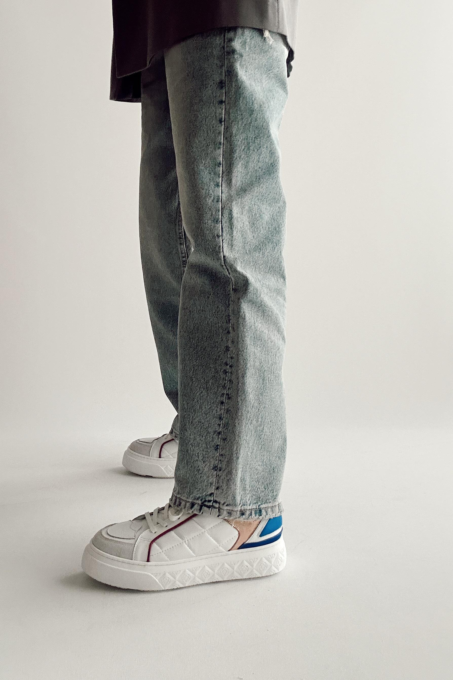 Palermo Multi Beyaz Hakiki Deri Sneaker