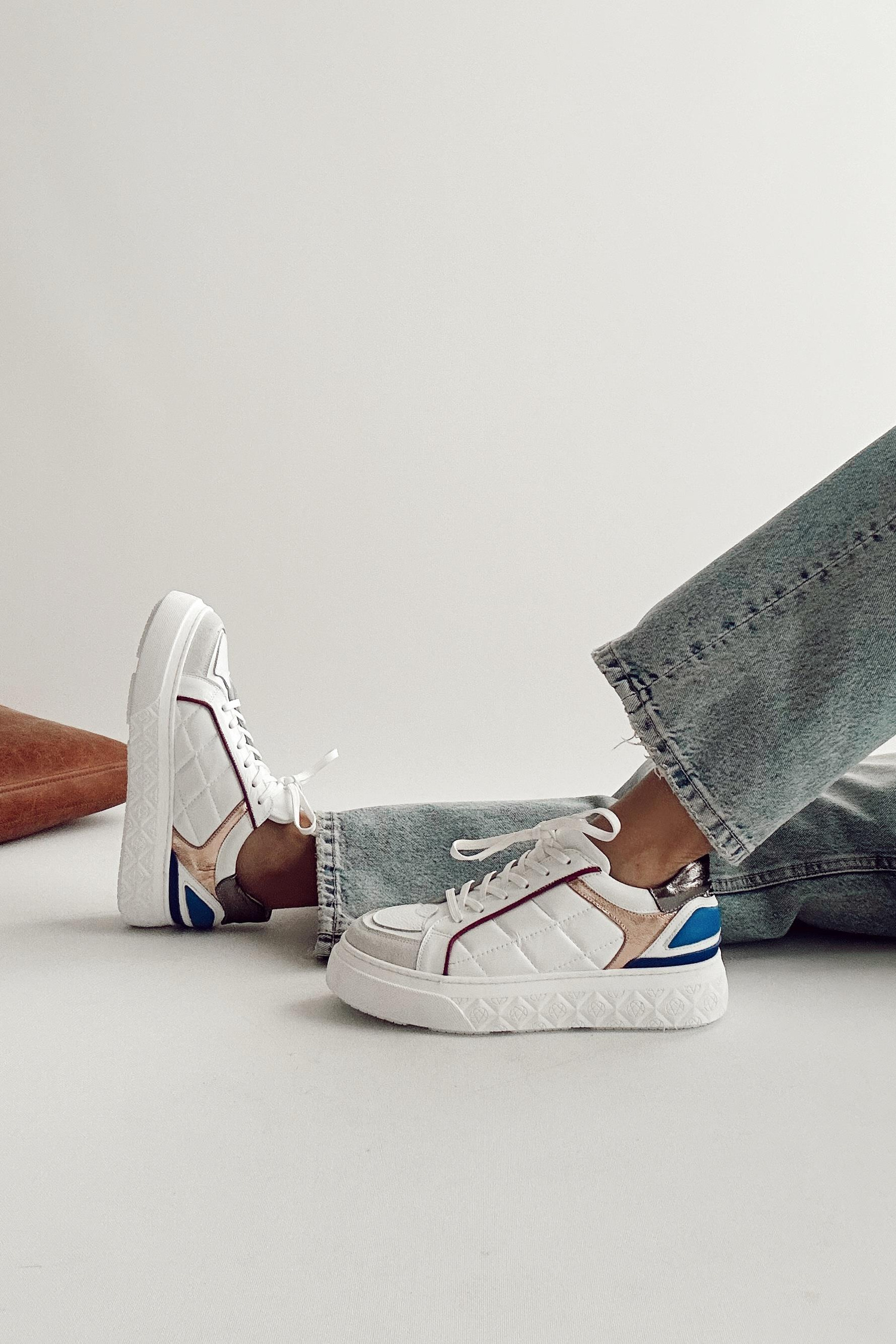 Palermo Multi Beyaz Hakiki Deri Sneaker
