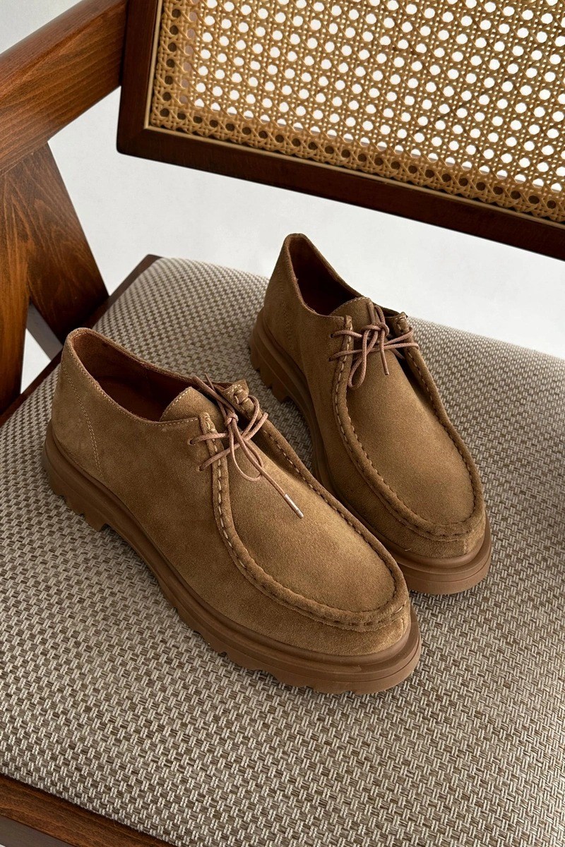 Sale Berlin Camel Hakiki Deri Ayakkabı