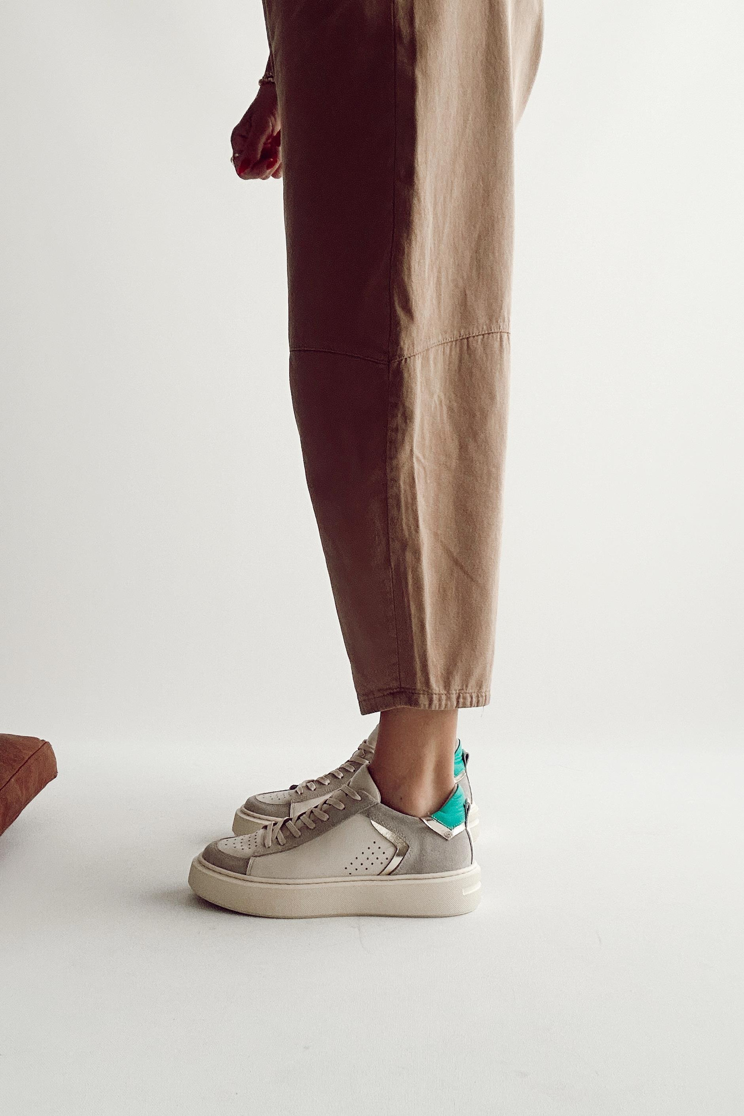 Secret Bej Hakiki Deri Sneakers