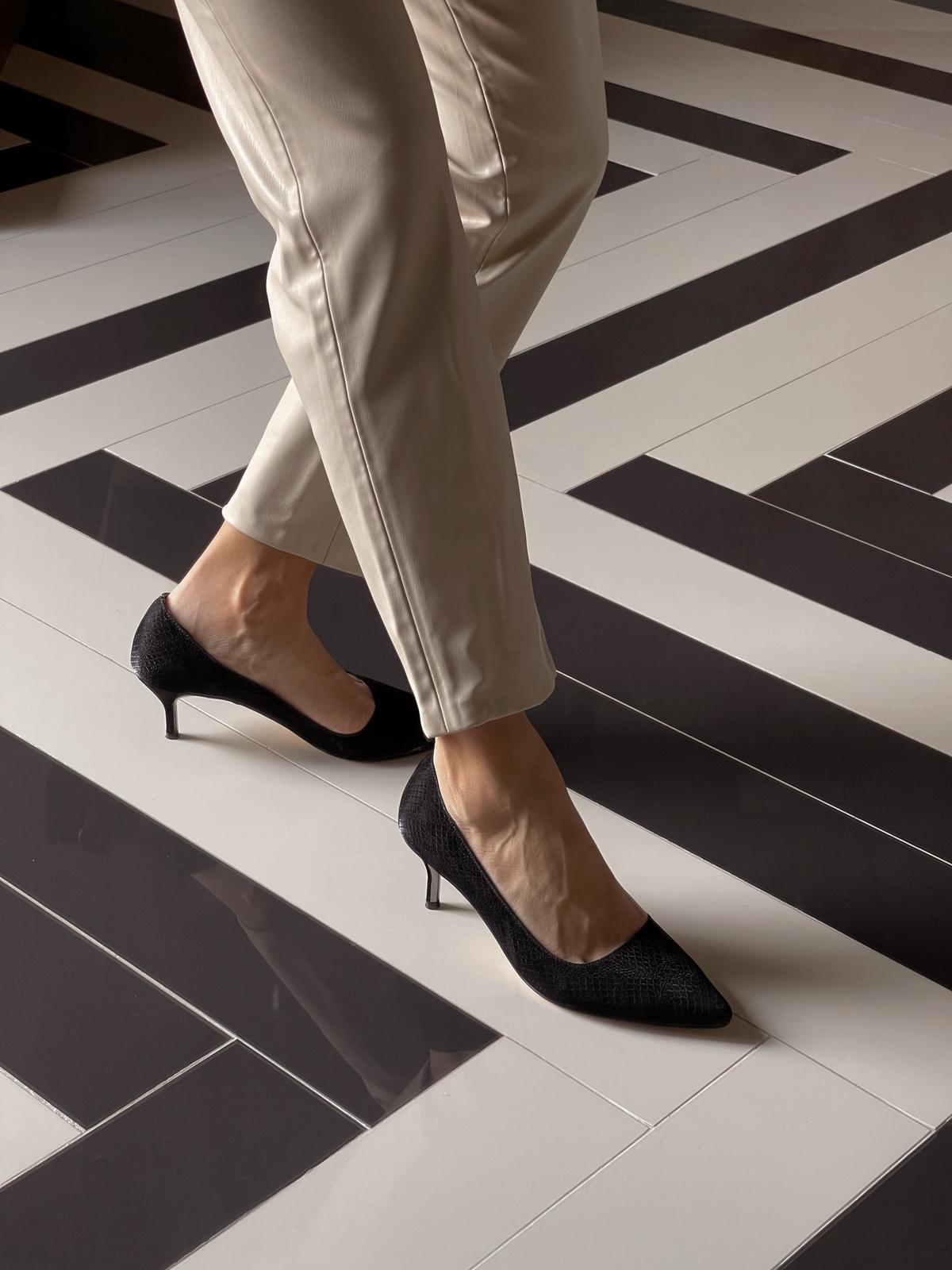 Snake Siyah Stiletto