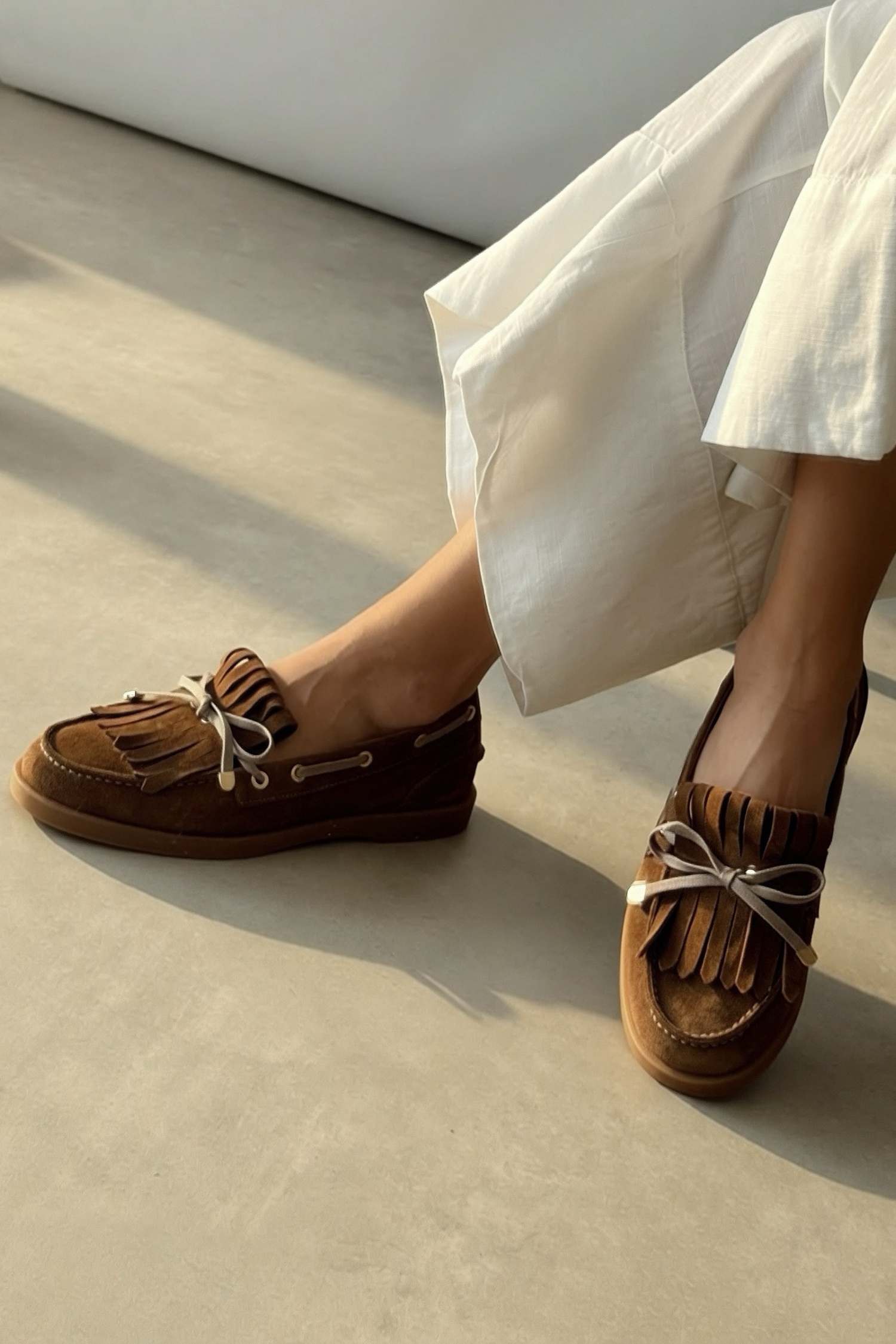 Softee Toprak Hakiki Deri Loafer