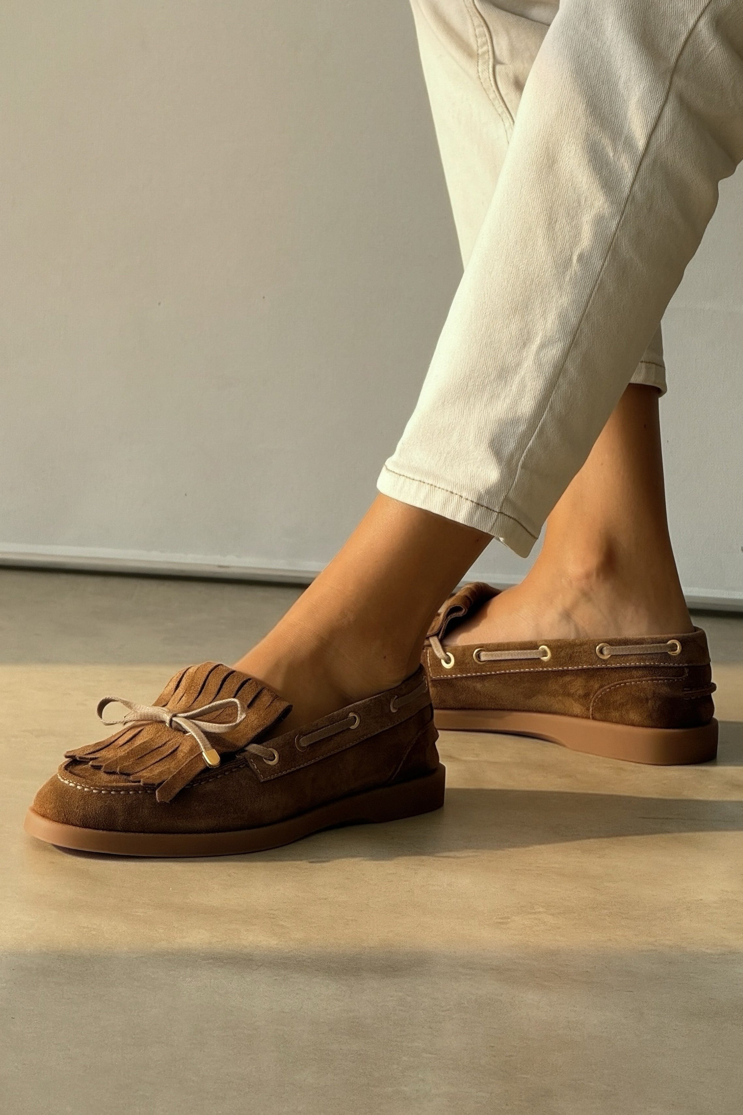 Softee Toprak Hakiki Deri Loafer