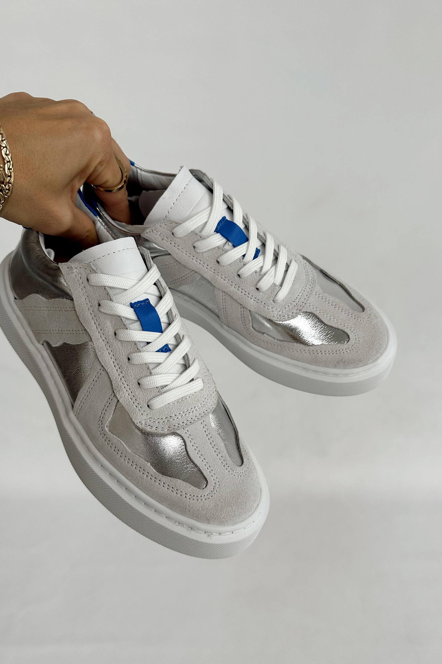 Strong Silver Hakiki Deri Sneaker