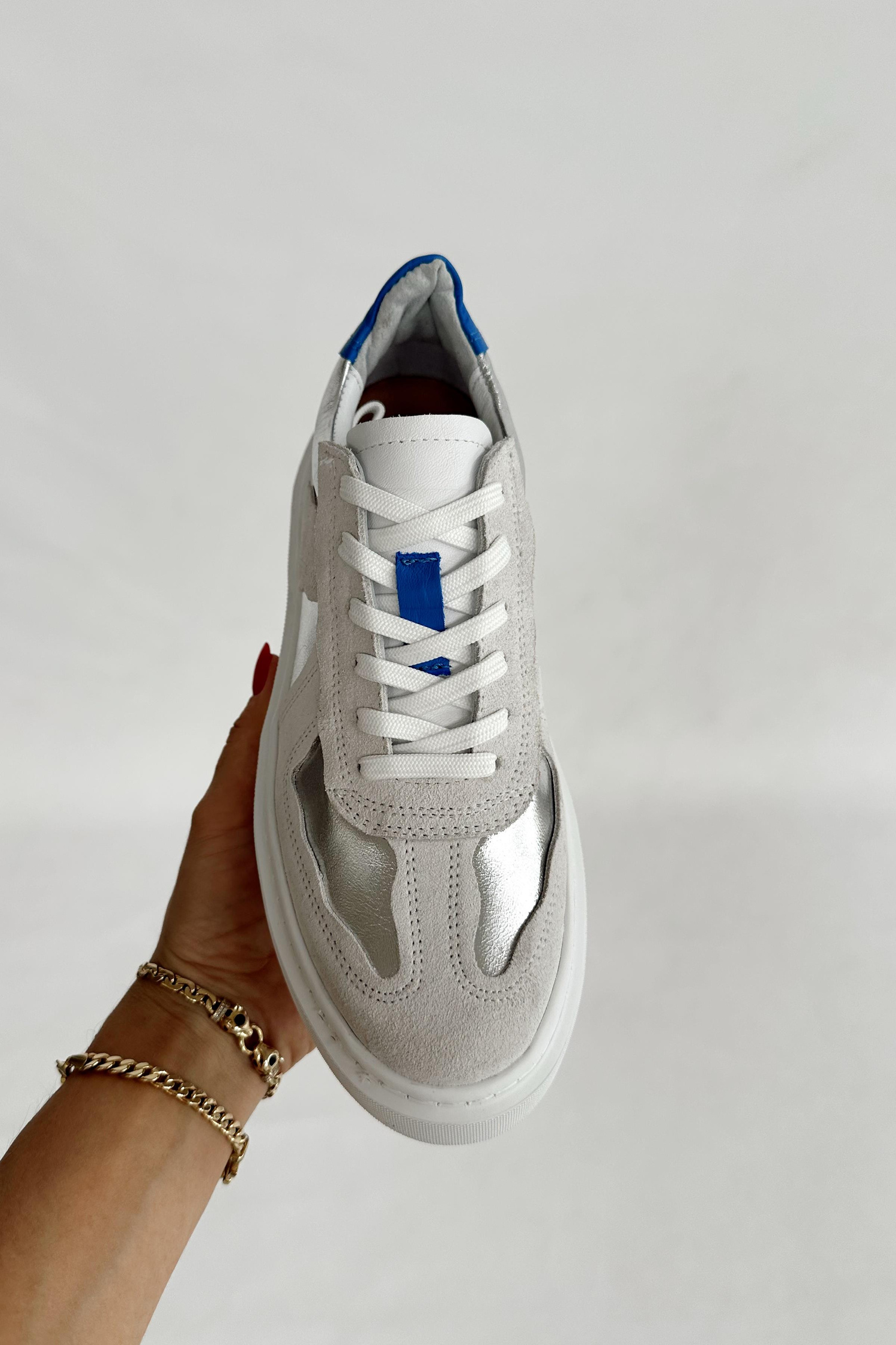 Strong Silver Hakiki Deri Sneaker