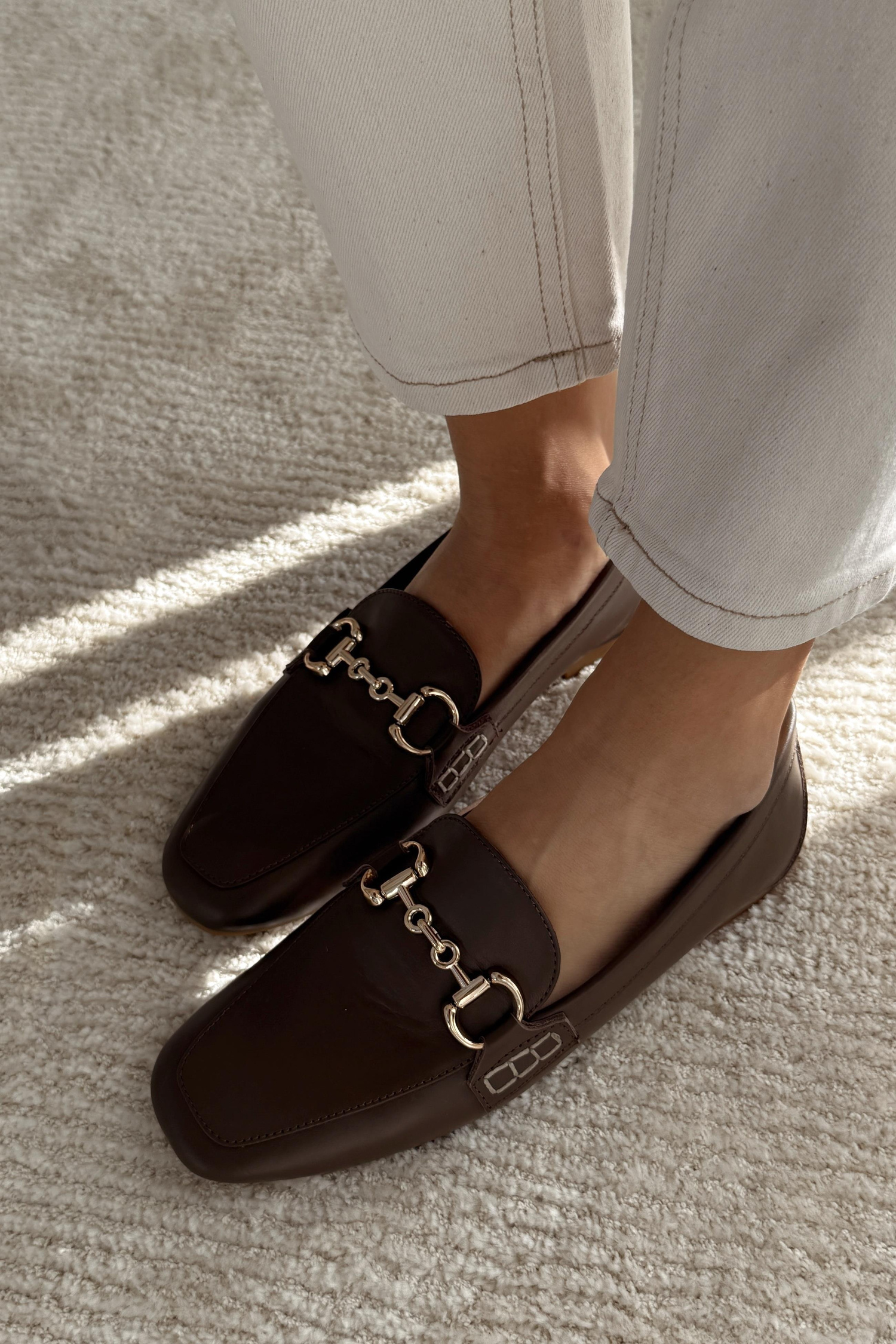 Suits Kahverengi Hakiki Deri Loafer