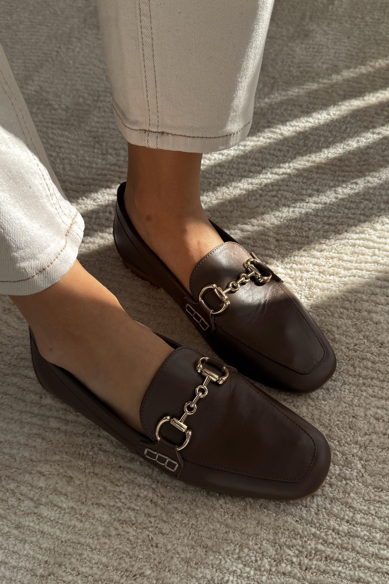 Suits Kahverengi Hakiki Deri Loafer