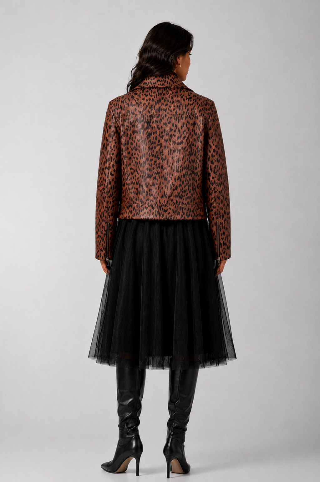 CATALİNA LEOPAR DERİ CEKET