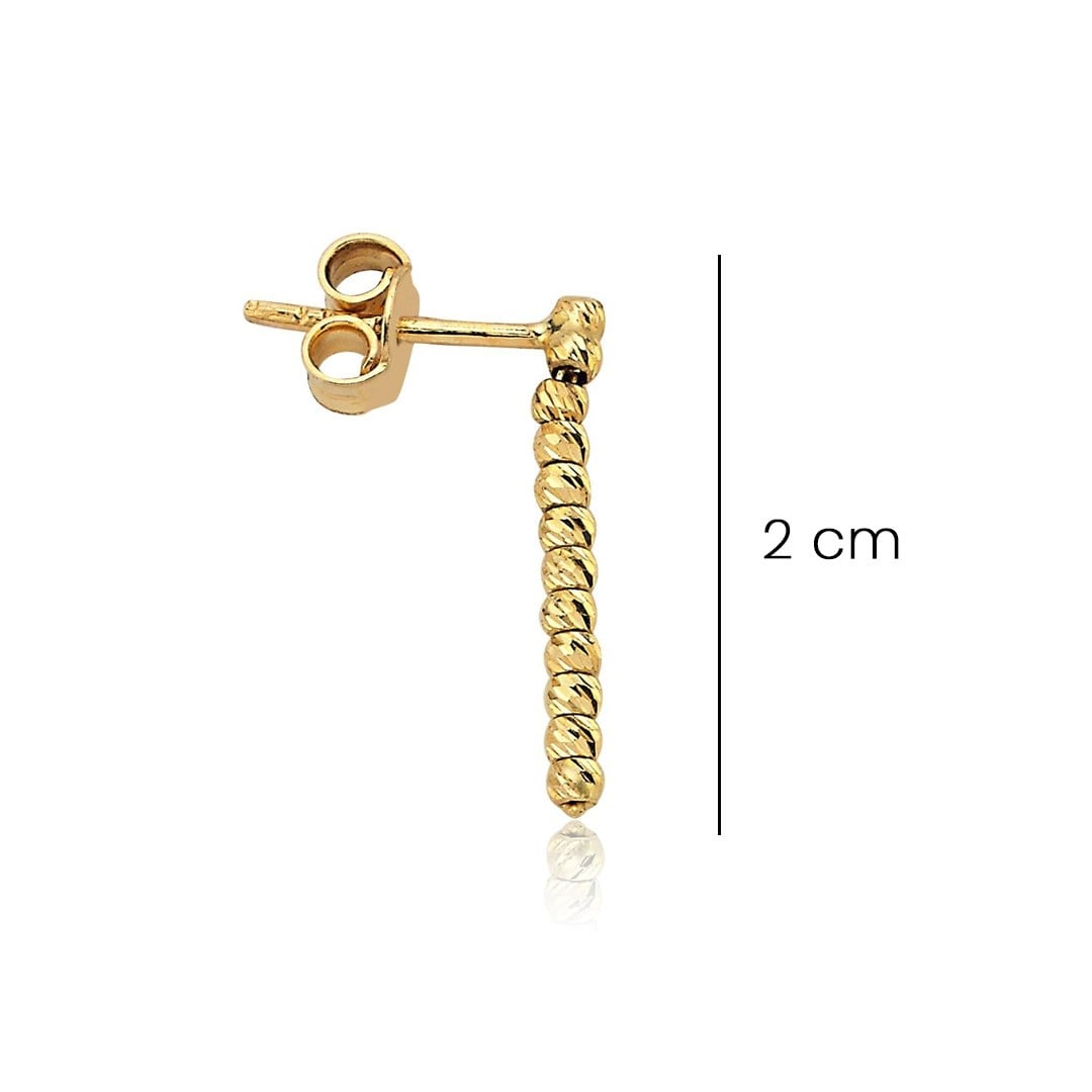 Altın Dorikalı Küpe 2 Cm