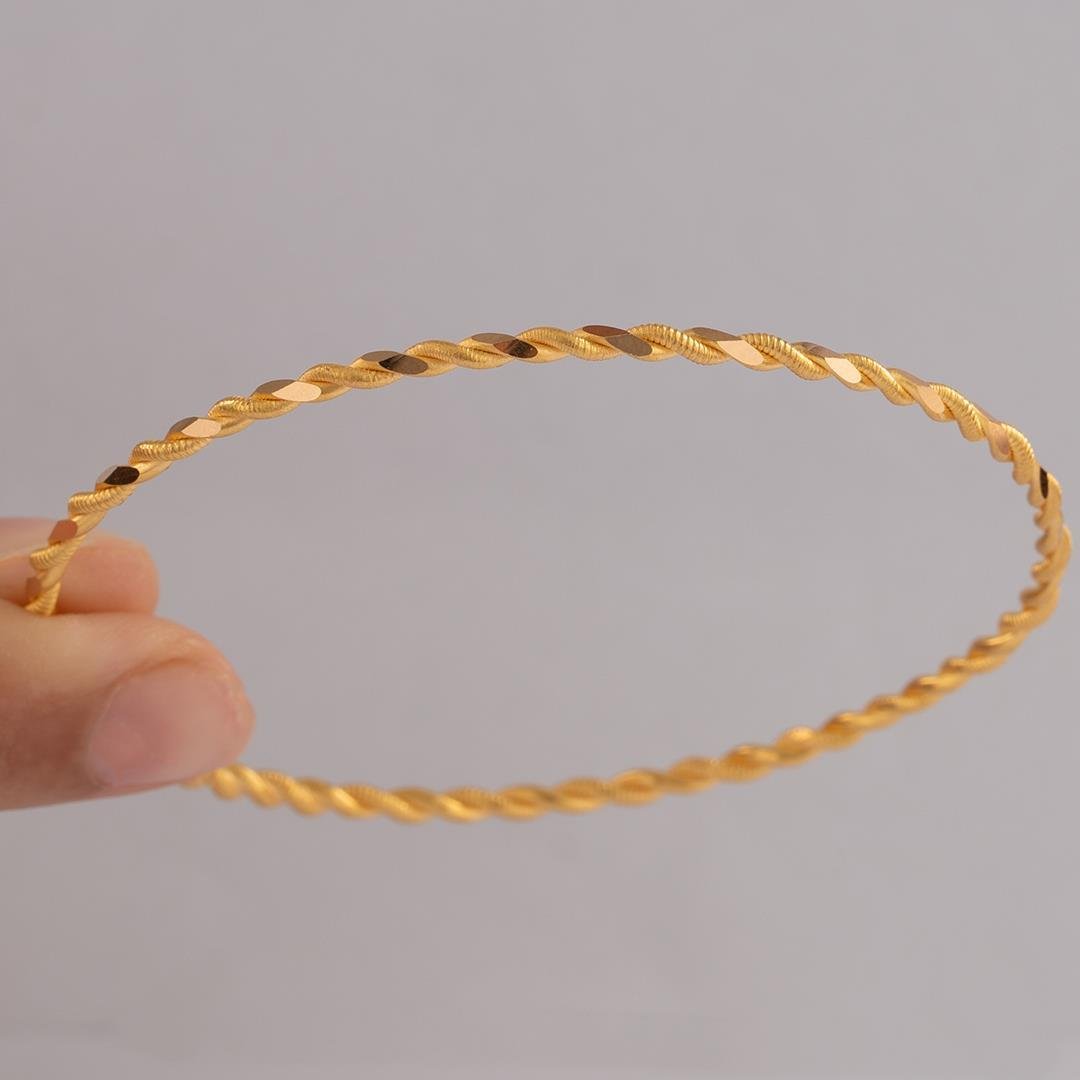 7 Gram (Gr) 2 Li Burma Bilezik 22 Ayar Yatırımlık İşçiliksiz