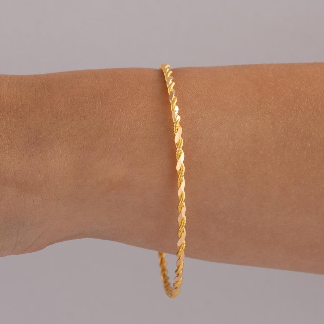 10 Gram (Gr) 2 Li Burma Bilezik 22 Ayar Yatırımlık İşçiliksiz