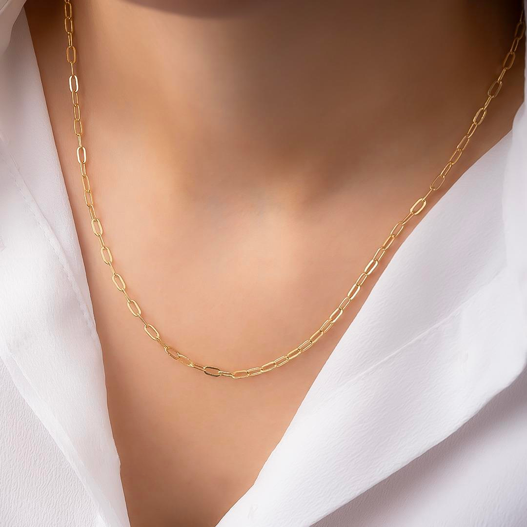 14 Ayar Altın Ataç Modeli Zincir