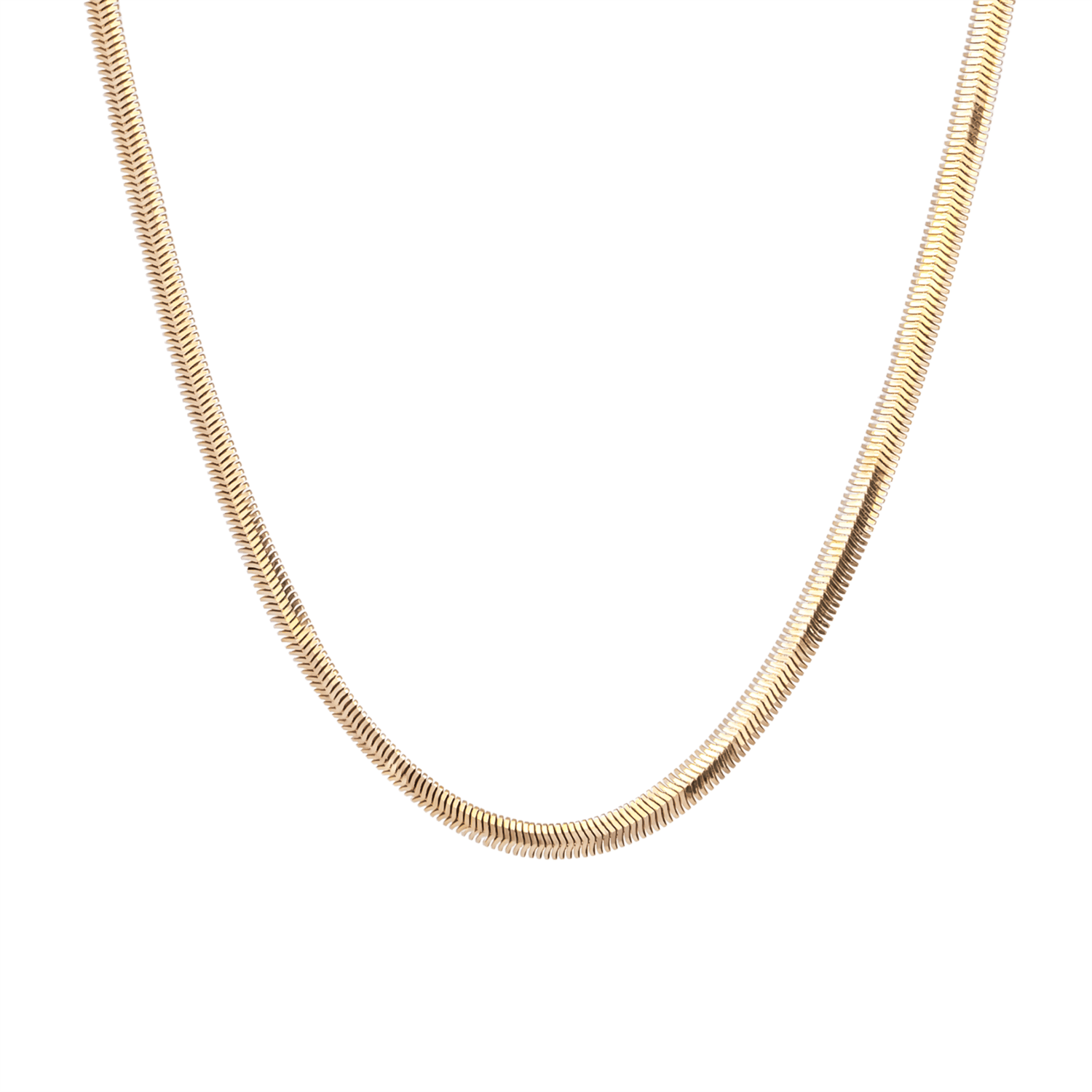 14 Ayar Balıksırtı Altın Zincir 2.5 Mm