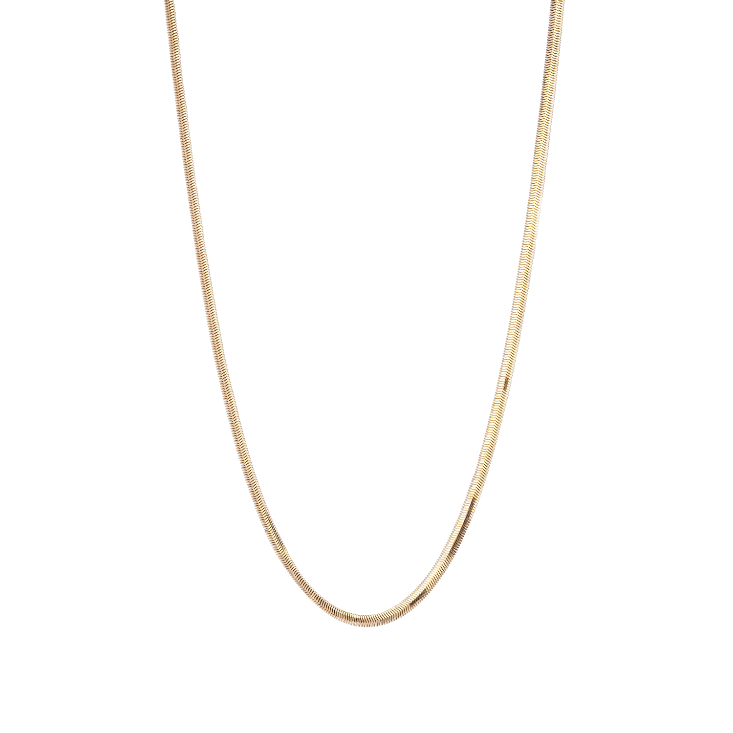 14 Ayar Balıksırtı Altın Zincir 2.5 Mm