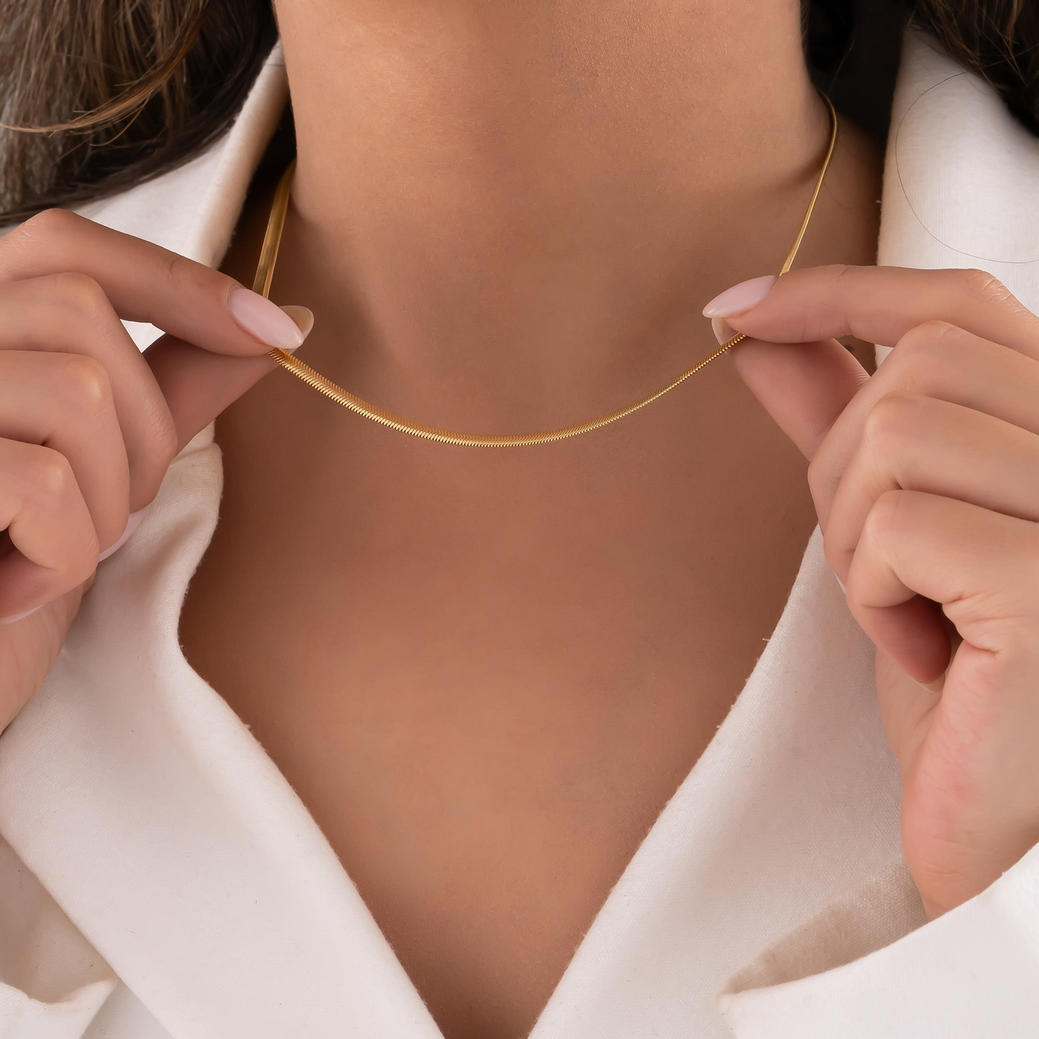 14 Ayar Balıksırtı Altın Zincir 3,5 Mm