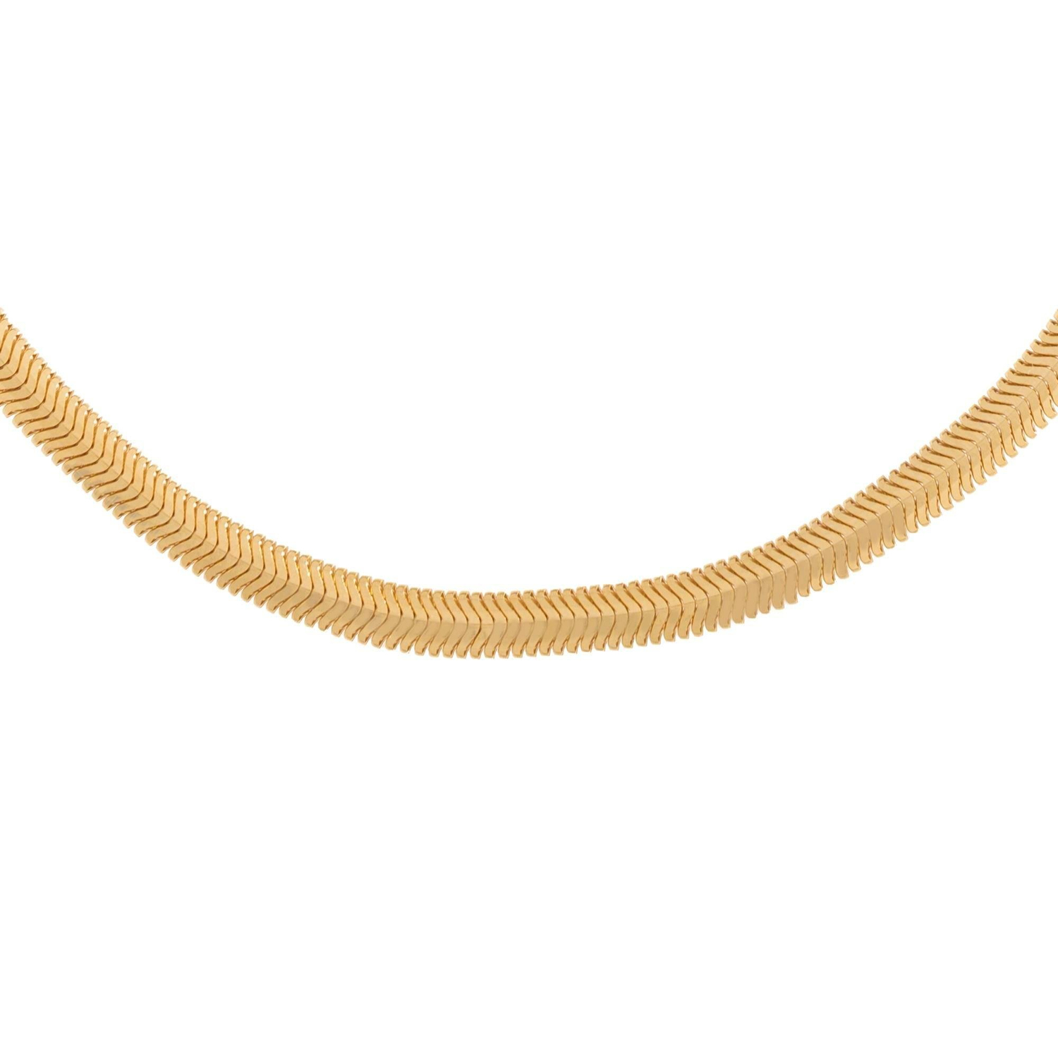 14 Ayar Balıksırtı Altın Zincir 4Mm