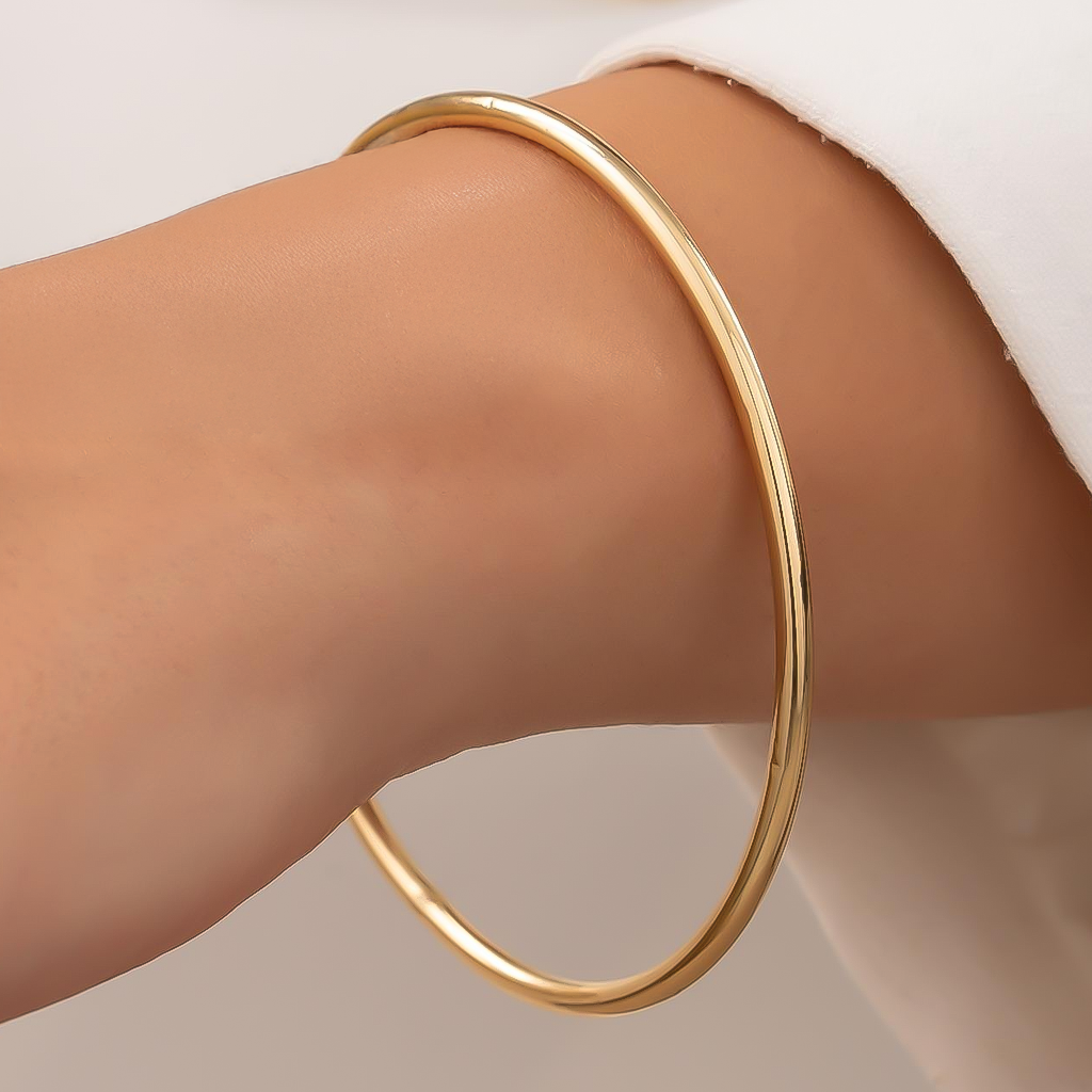 14 Ayar Sarı Altın Bilezik