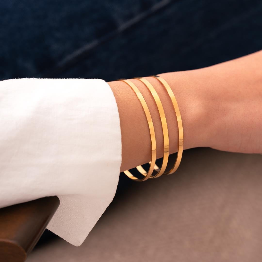 8 Gr (Gram) 22 Ayar Altın Kibrit Çöpü İşçiliksiz Yatırımlık Bilezik