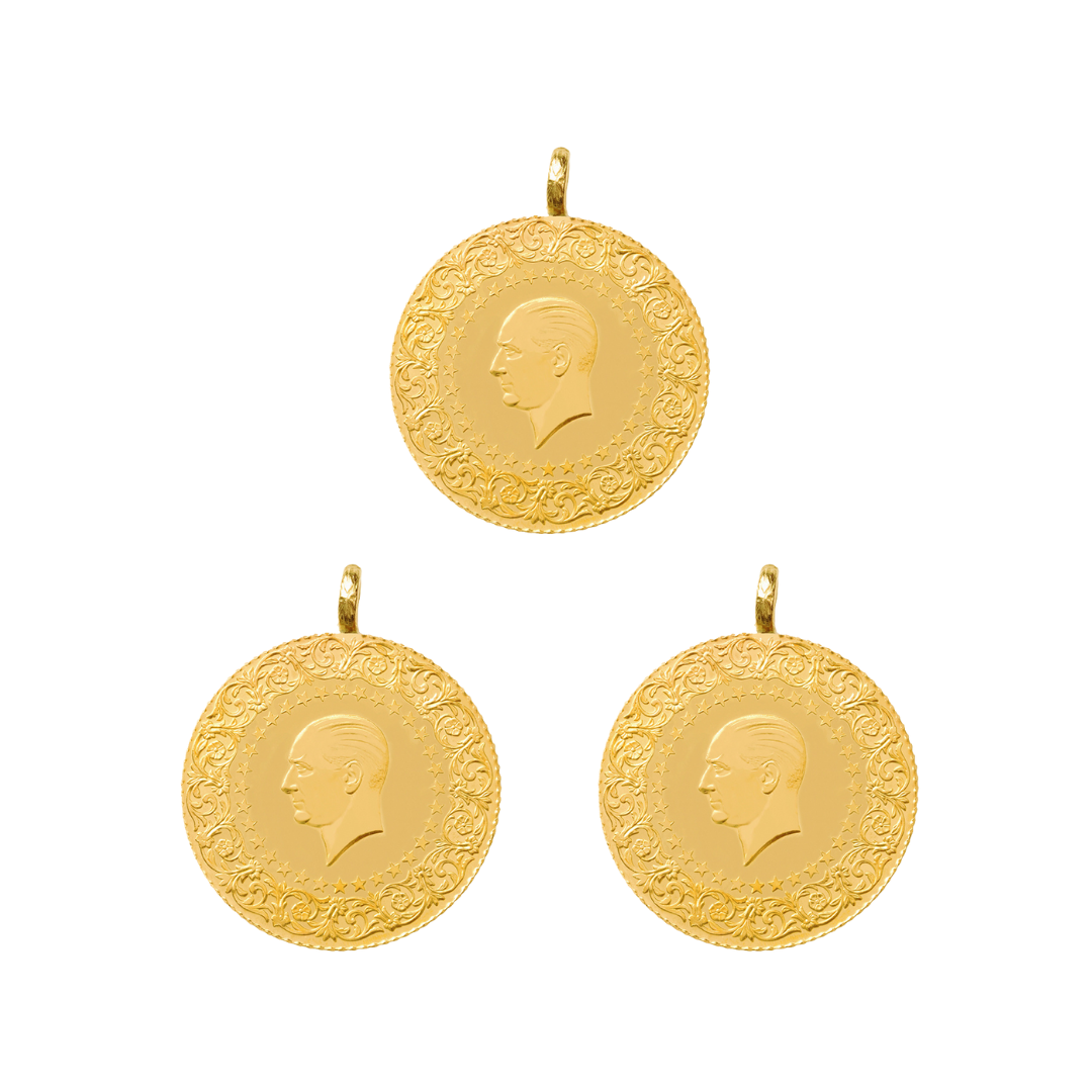 3 Adet Yeni Tarihli Tam Altın 