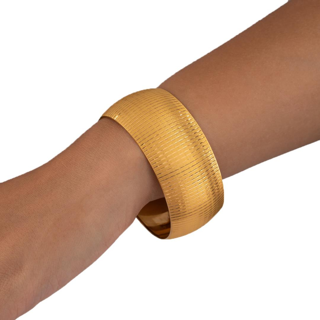 35 Gram (Gr) 40Mm Manolya Model Mega Bilezik 22 Ayar Yatırımlık İşçiliksiz