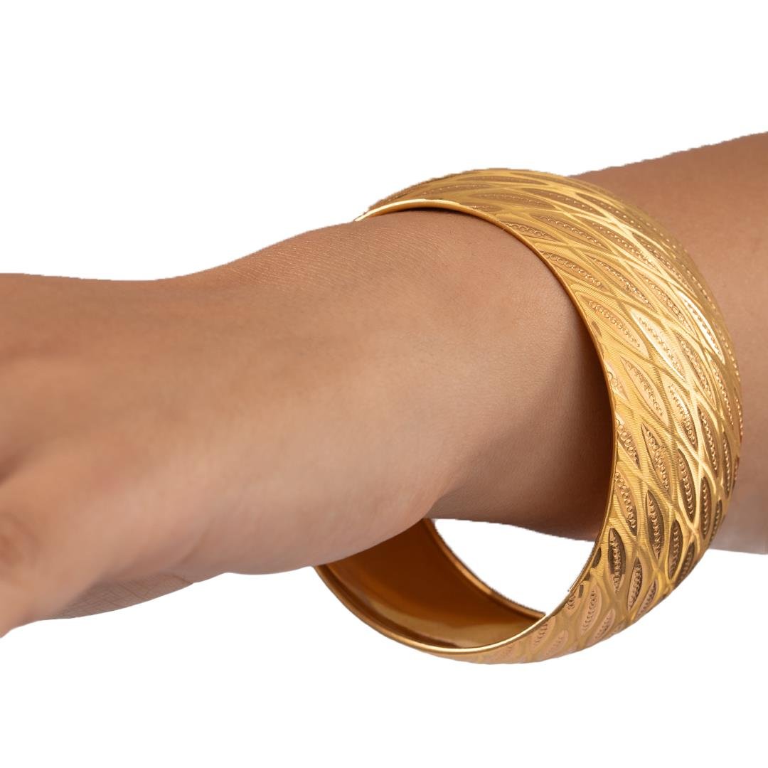 35 Gram (Gr) 40Mm Yağmur Model Mega Bilezik 22 Ayar Yatırımlık İşçiliksiz