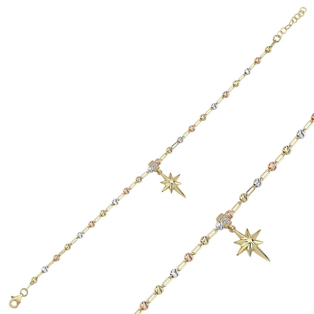 Kuzey Yıldızı Uçlu Altın Dorikalı Set