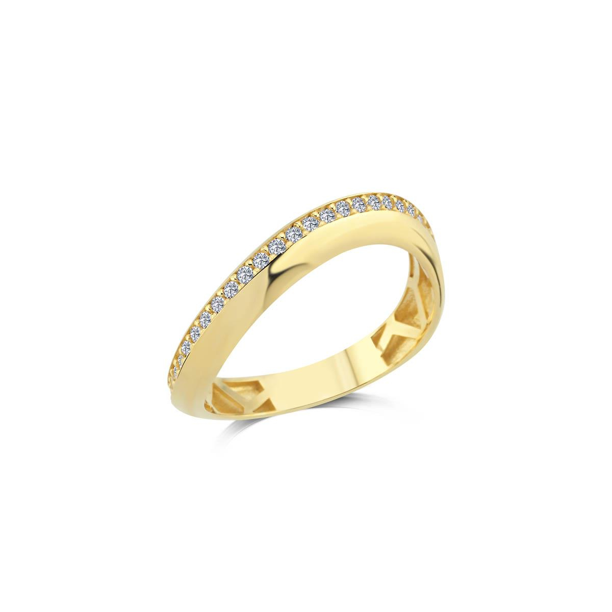 3lü Taşlı 14 Ayar Sarı  Altın Mini Set