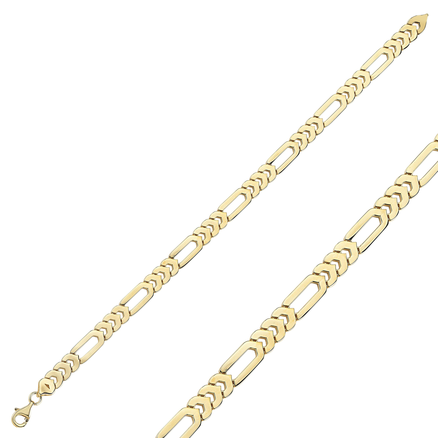 Figaro Model 14 Ayar Altın Bileklik