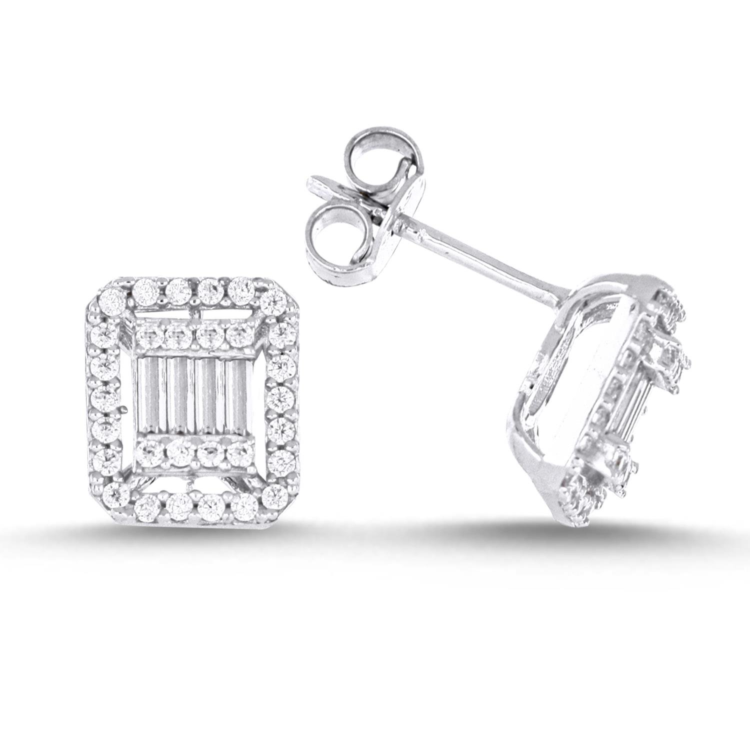 Altın Taşlı Küpe