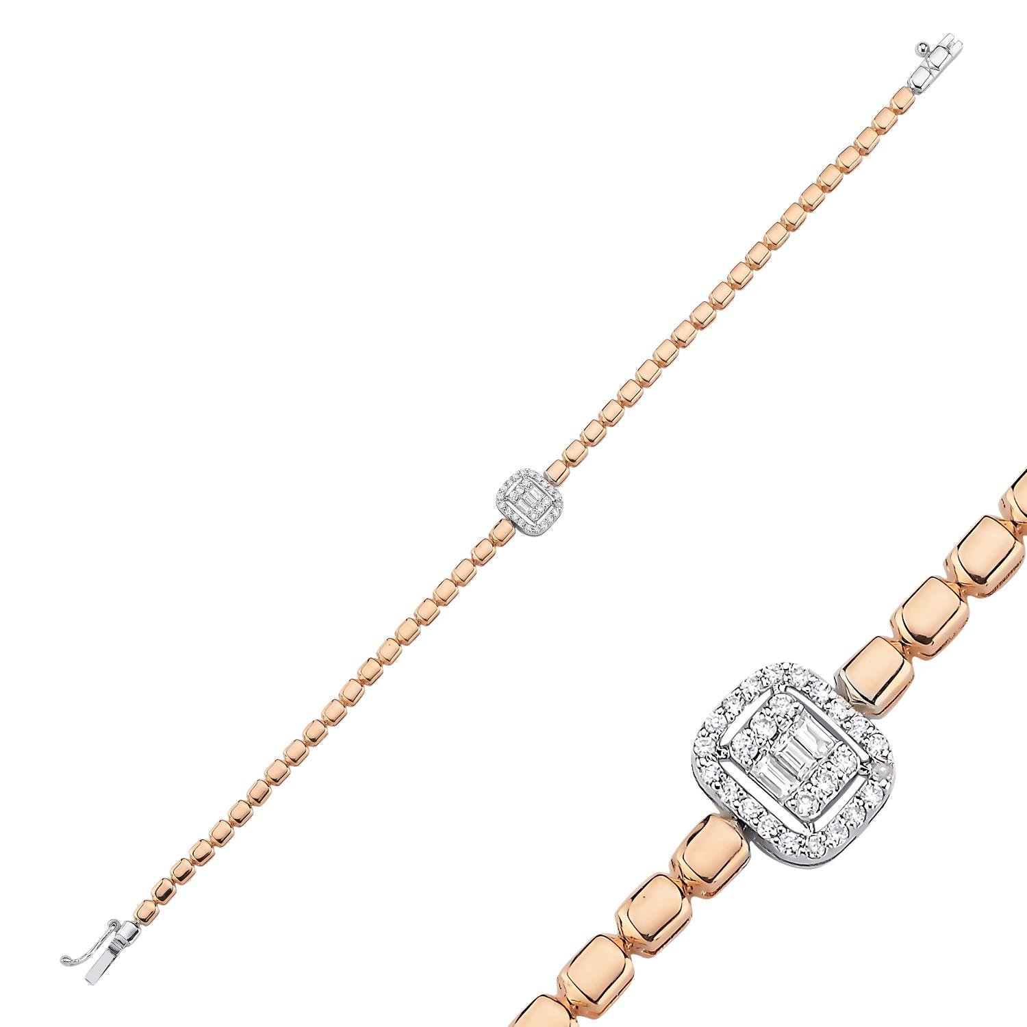 Pırlanta Baget Bileklik 0.24 Ct