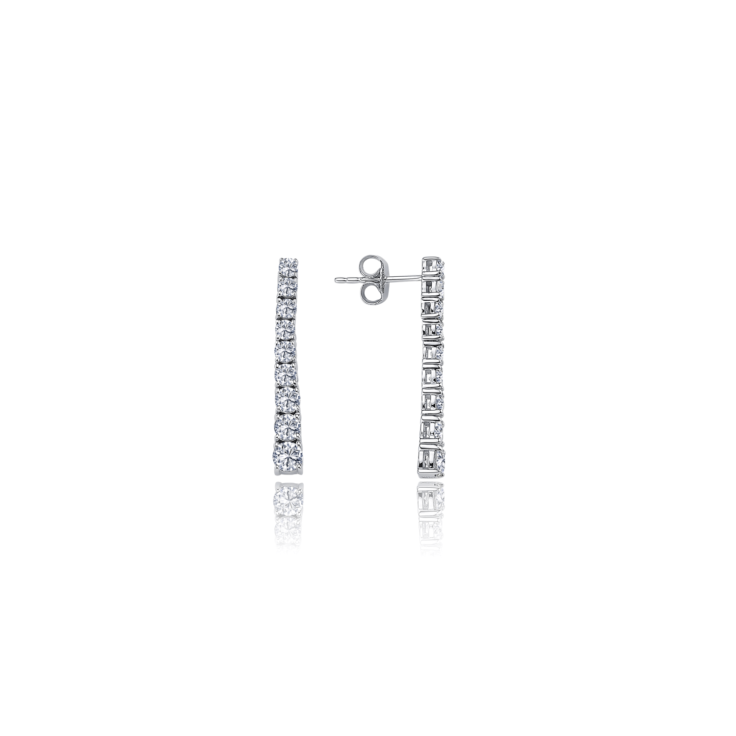 Pırlanta Suyolu Küpe 1.60 Ct