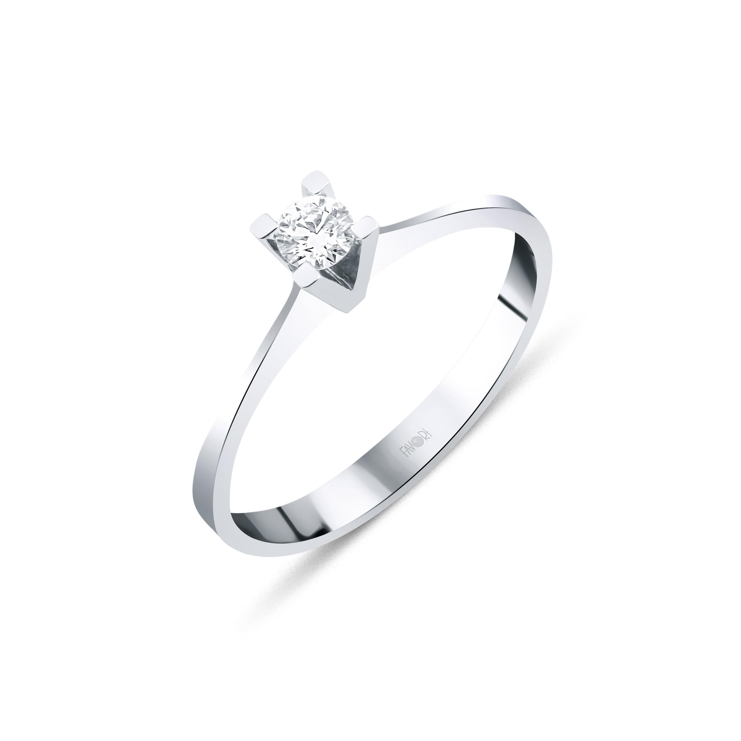 Pırlanta Tektaş Yüzük 0.10 Ct