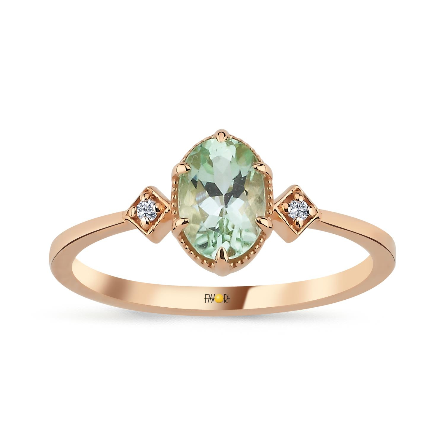 Pırlanta Turmalin Yüzük