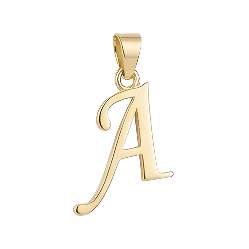 A Harfi El Yazısı 14 Ayar Kolye Ucu