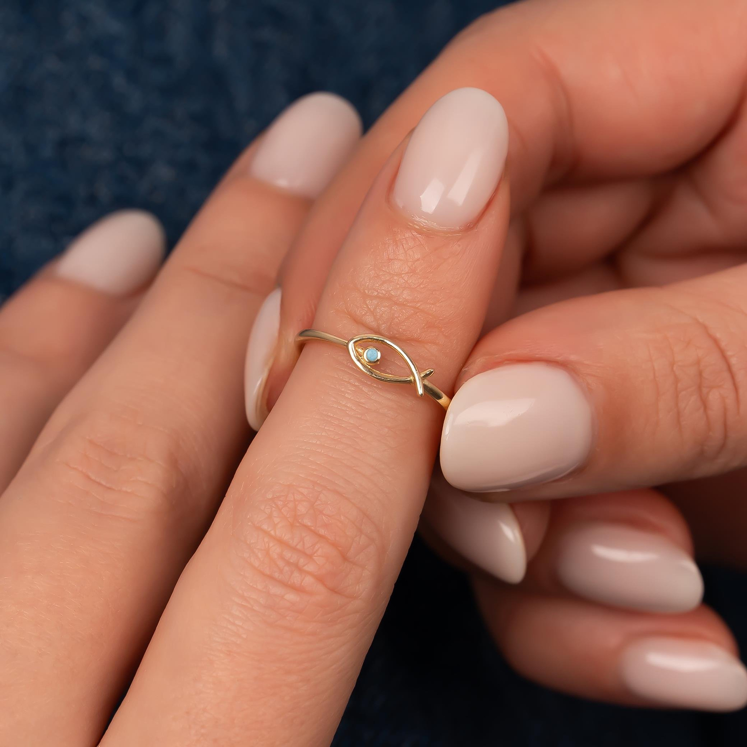 Balık Model 14 Ayar Altın Yüzük