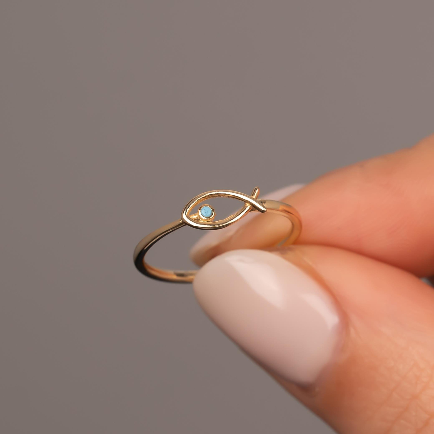 Balık Model 14 Ayar Altın Yüzük