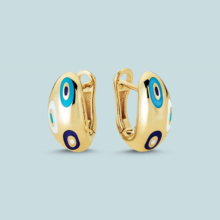 Cetaş Fortuna Sarı Altın Küpe